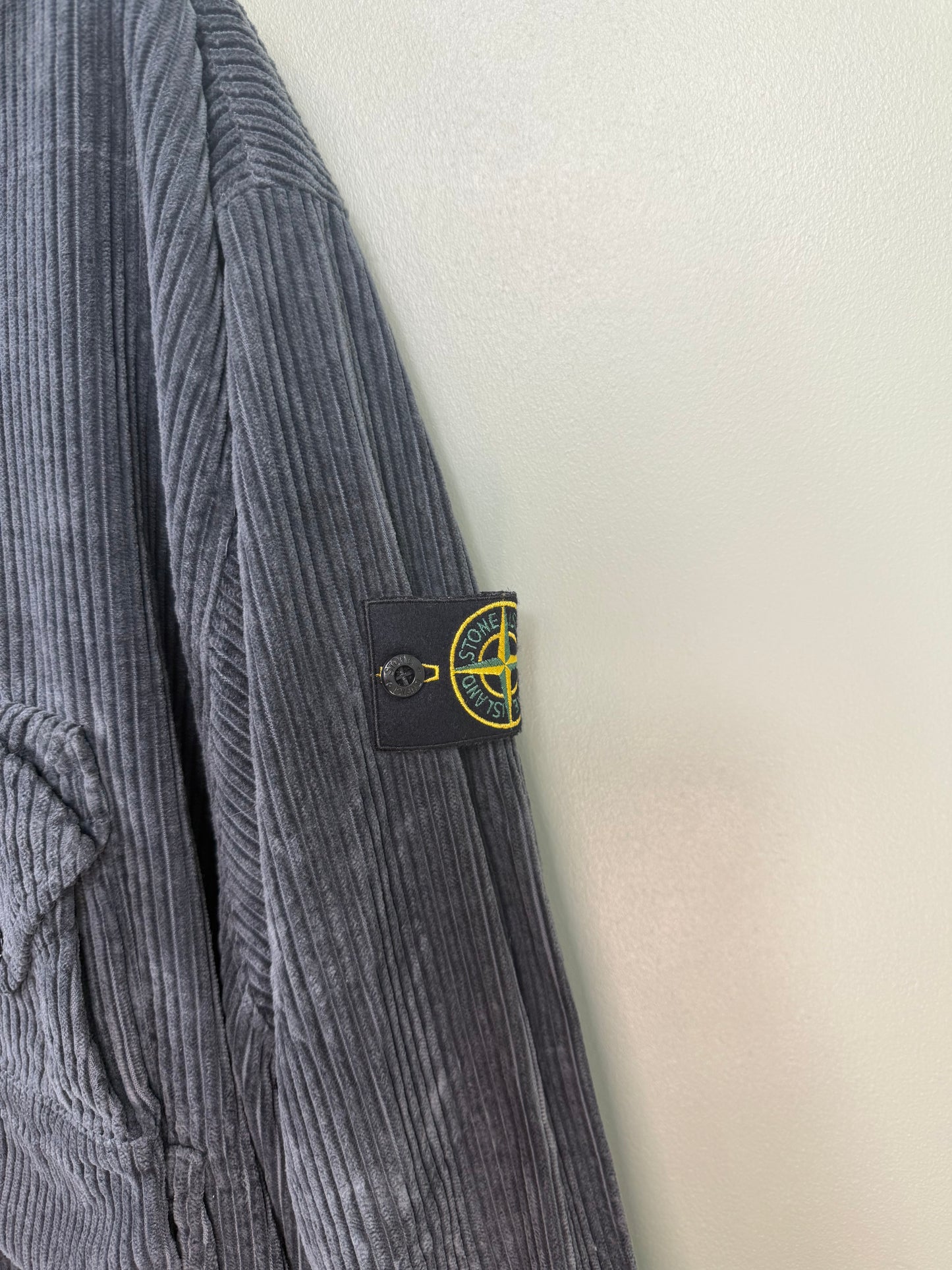 Stone Island Charcoal Grey Corduroy Smock