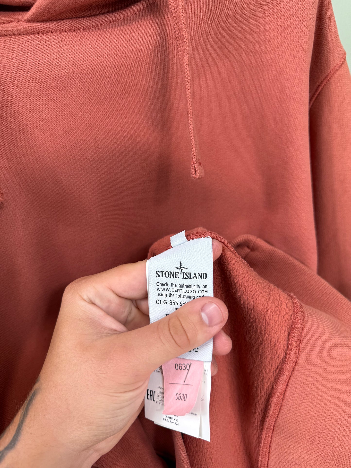 Stone Island Burnt Orange Hoodie