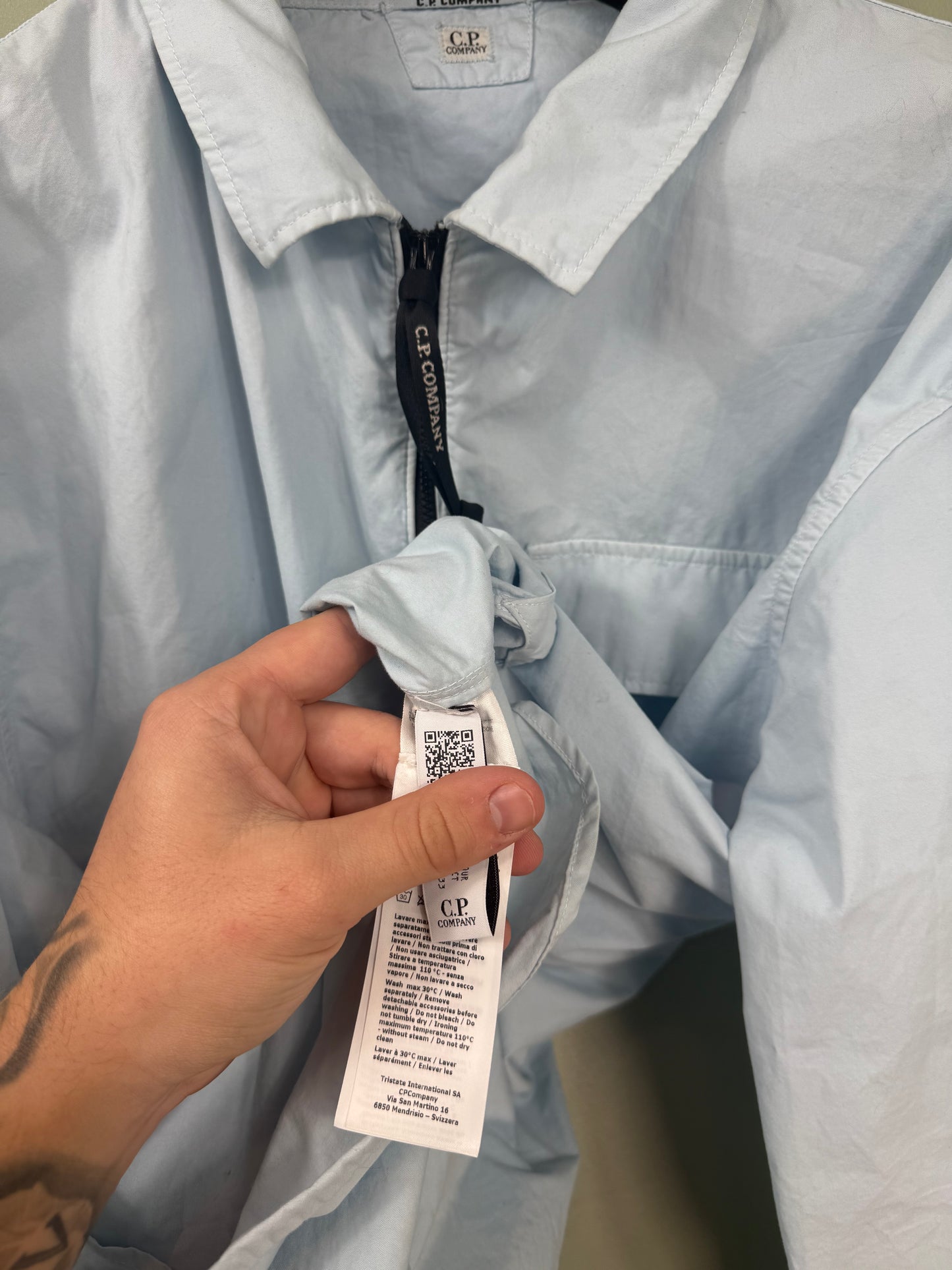 C.P. Company Baby Blue Overshirt