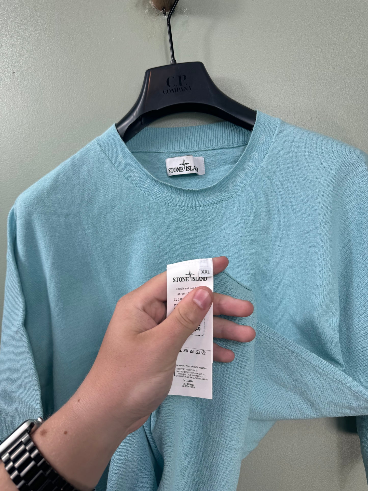 Stone Island Baby Blue Tee