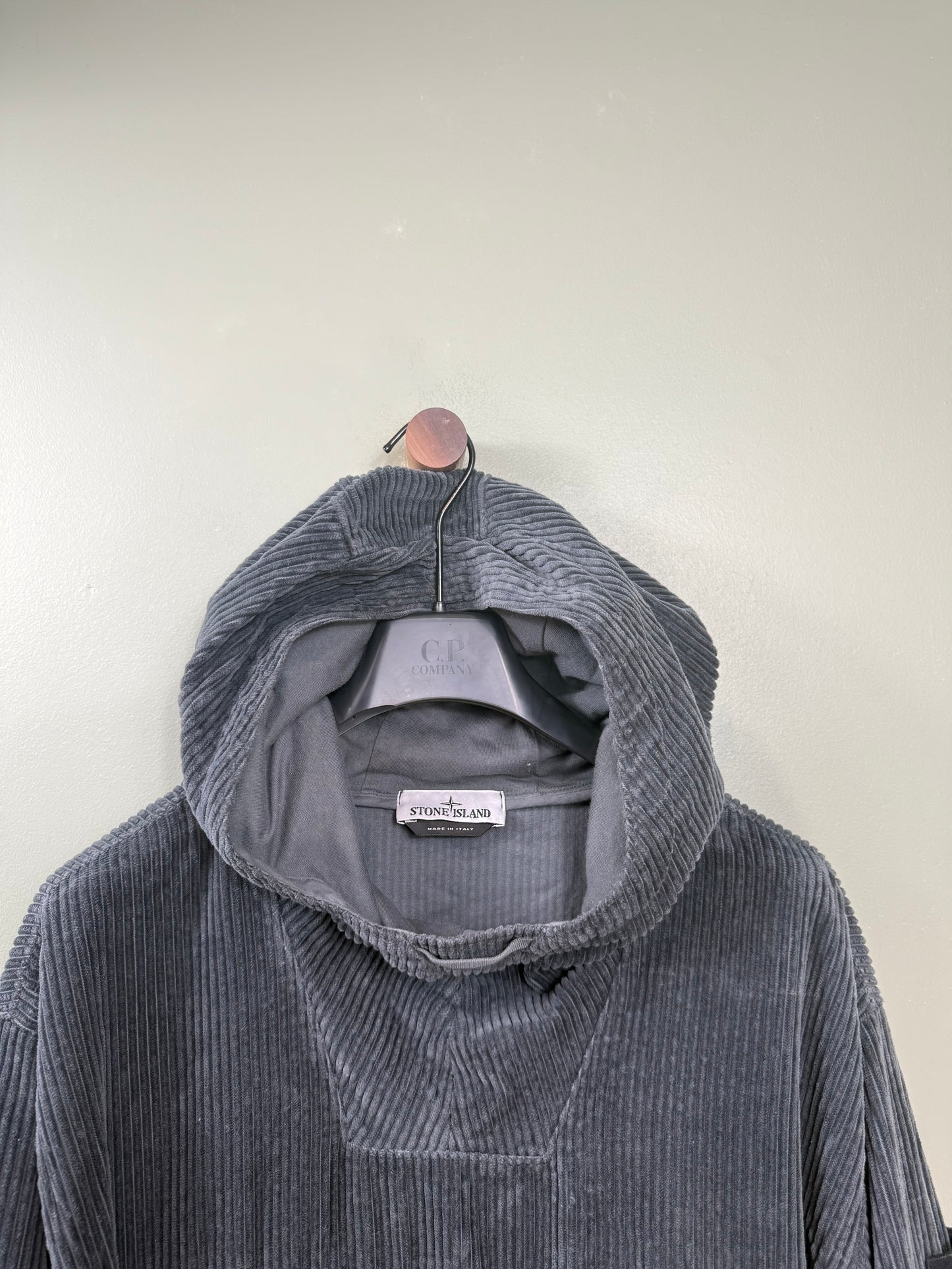 Stone Island Charcoal Grey Corduroy Smock