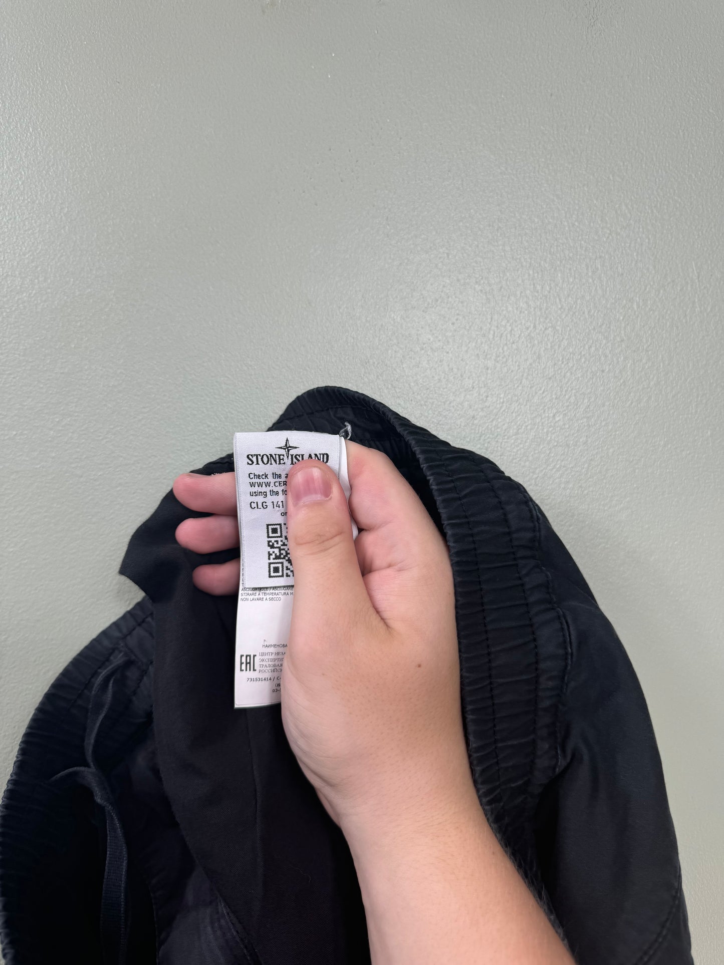Stone Island Black RE-T Cargo Bottoms