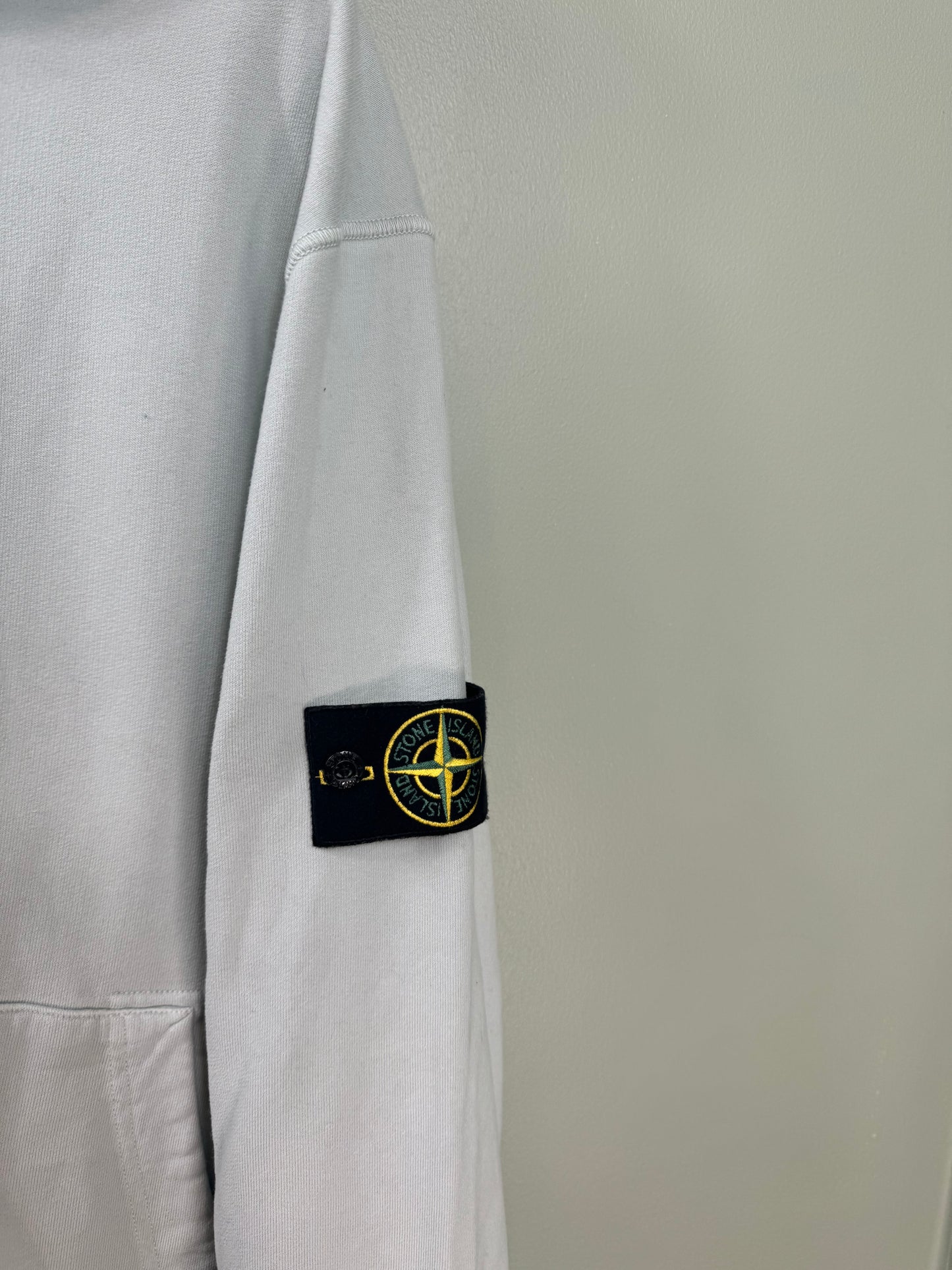 Stone Island Grey Zipped Hoodie