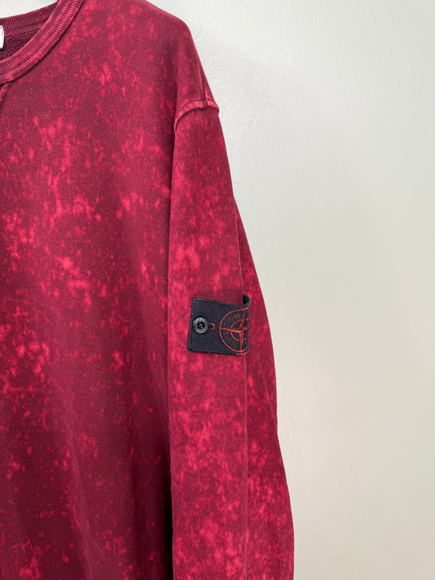 Stone Island Red Ovo Dye Jumper
