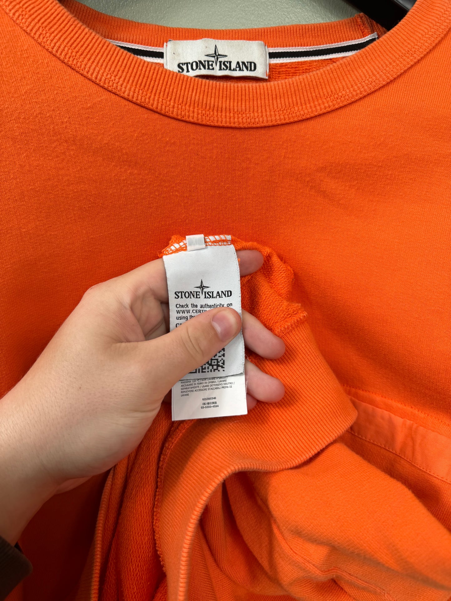 Stone Island Orange Jumper