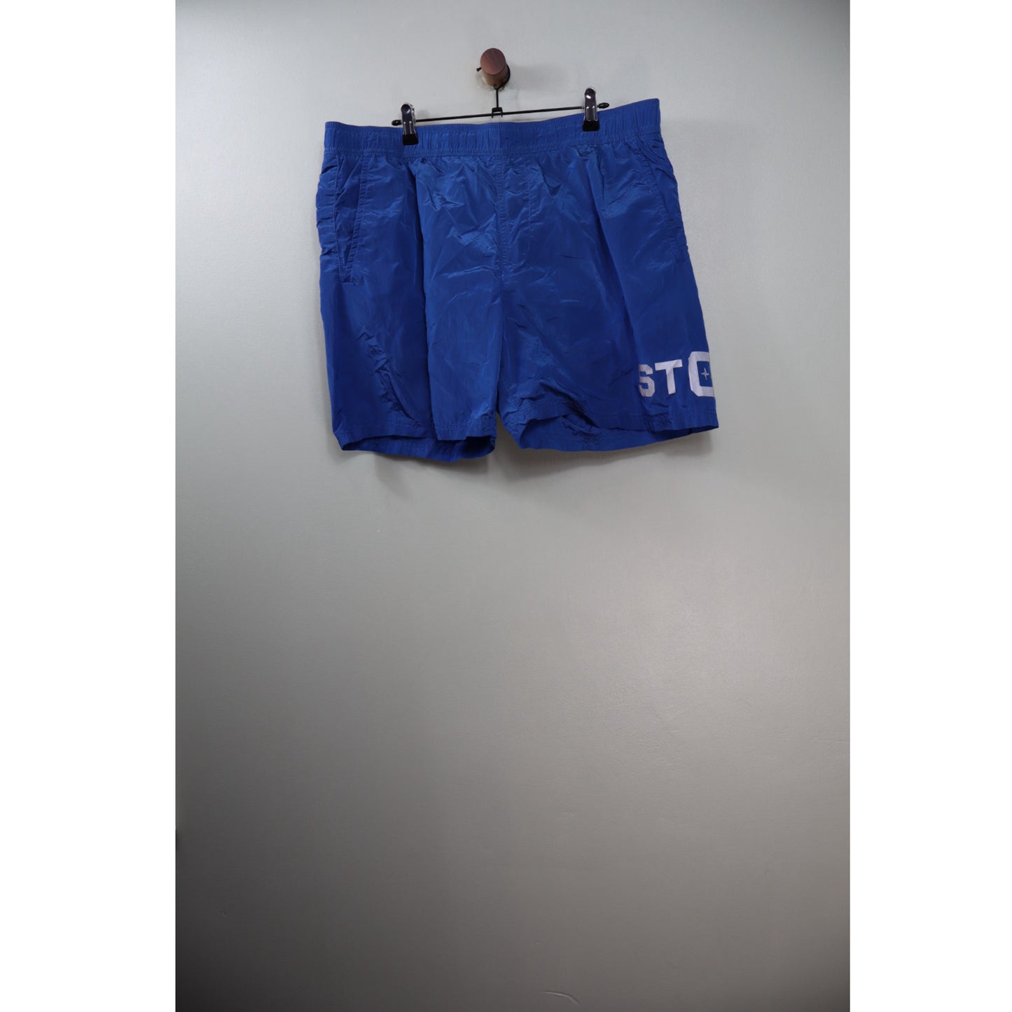 Stone Island Blue Nylon Metal Reflective Swim Shorts