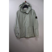 Stone Island Sage Green Cupro Cotton Twill Smock