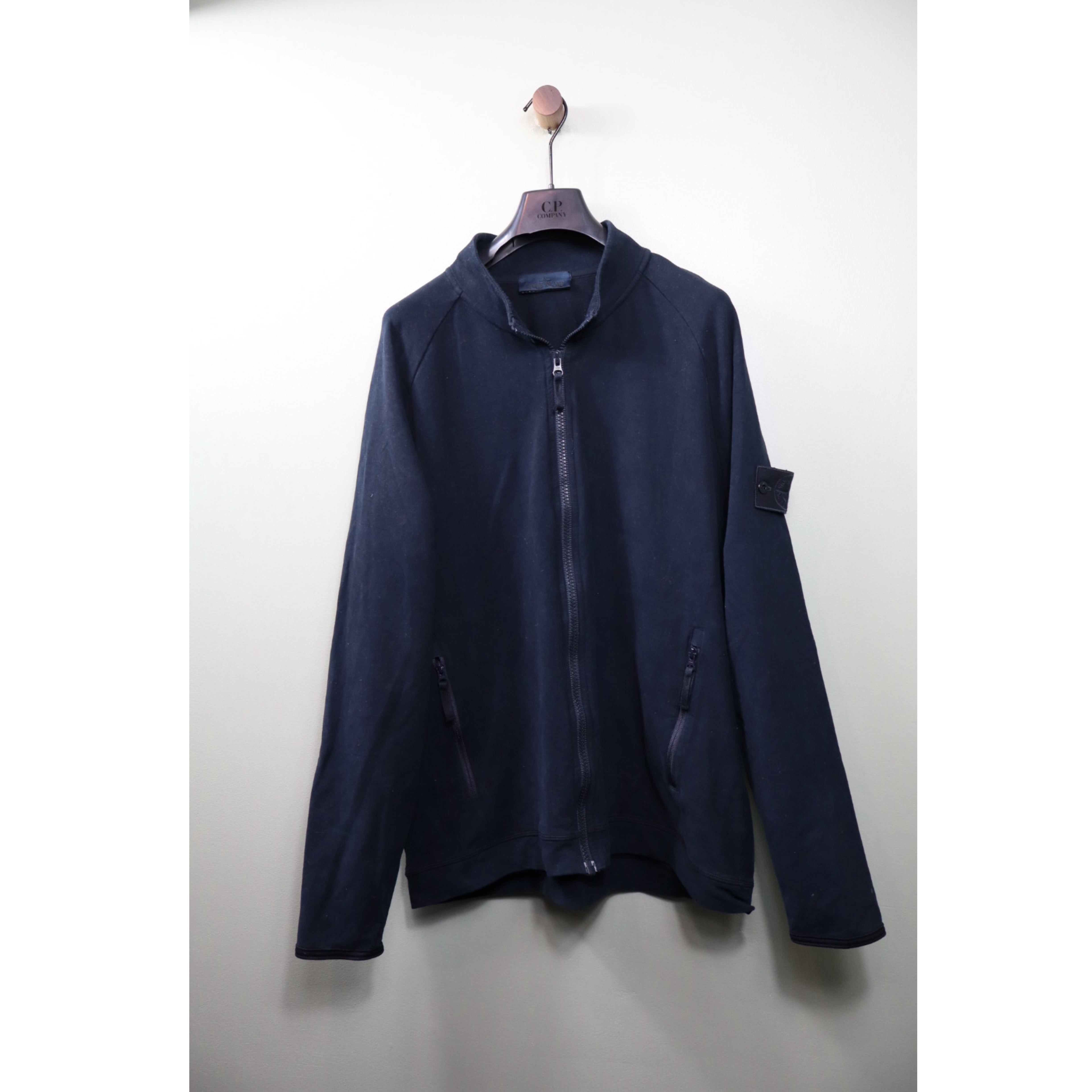 Stone Island Navy Ghost Zip Jumper