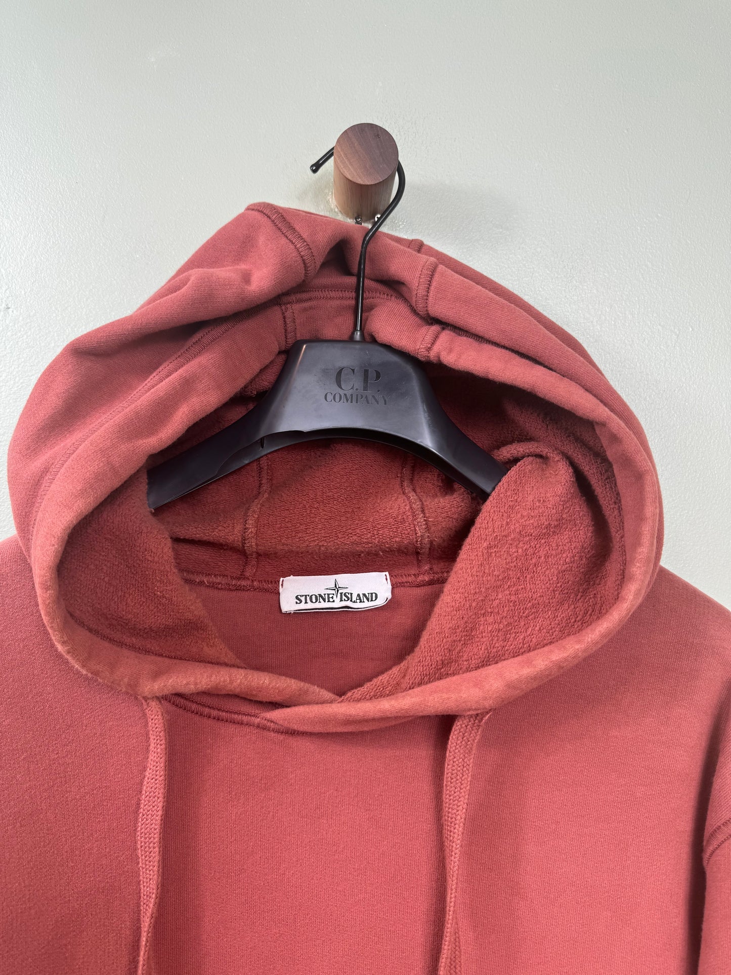 Stone Island Brick Red Hoodie