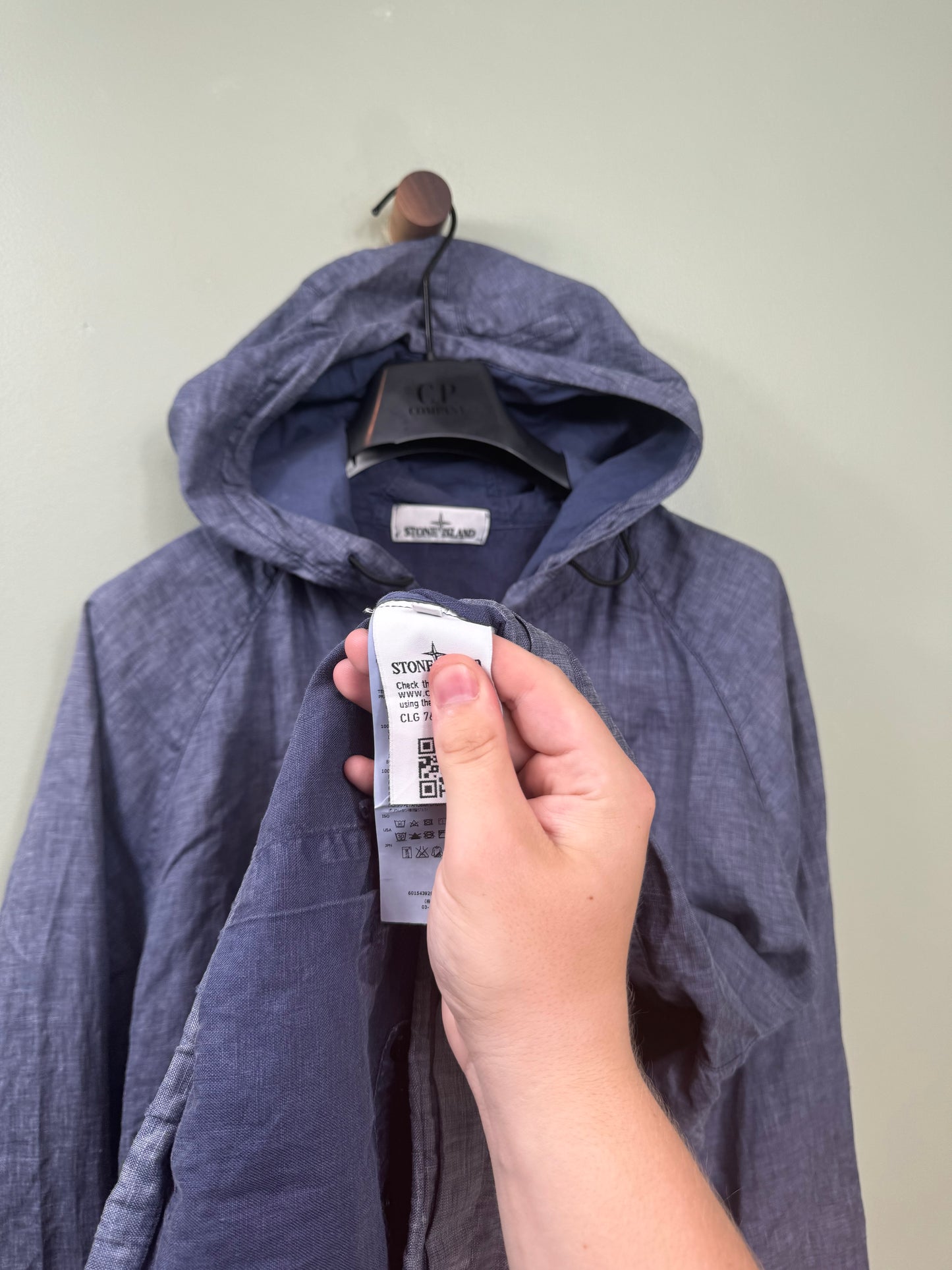 Stone Island Blue Denim Line Watro Tela Jacket