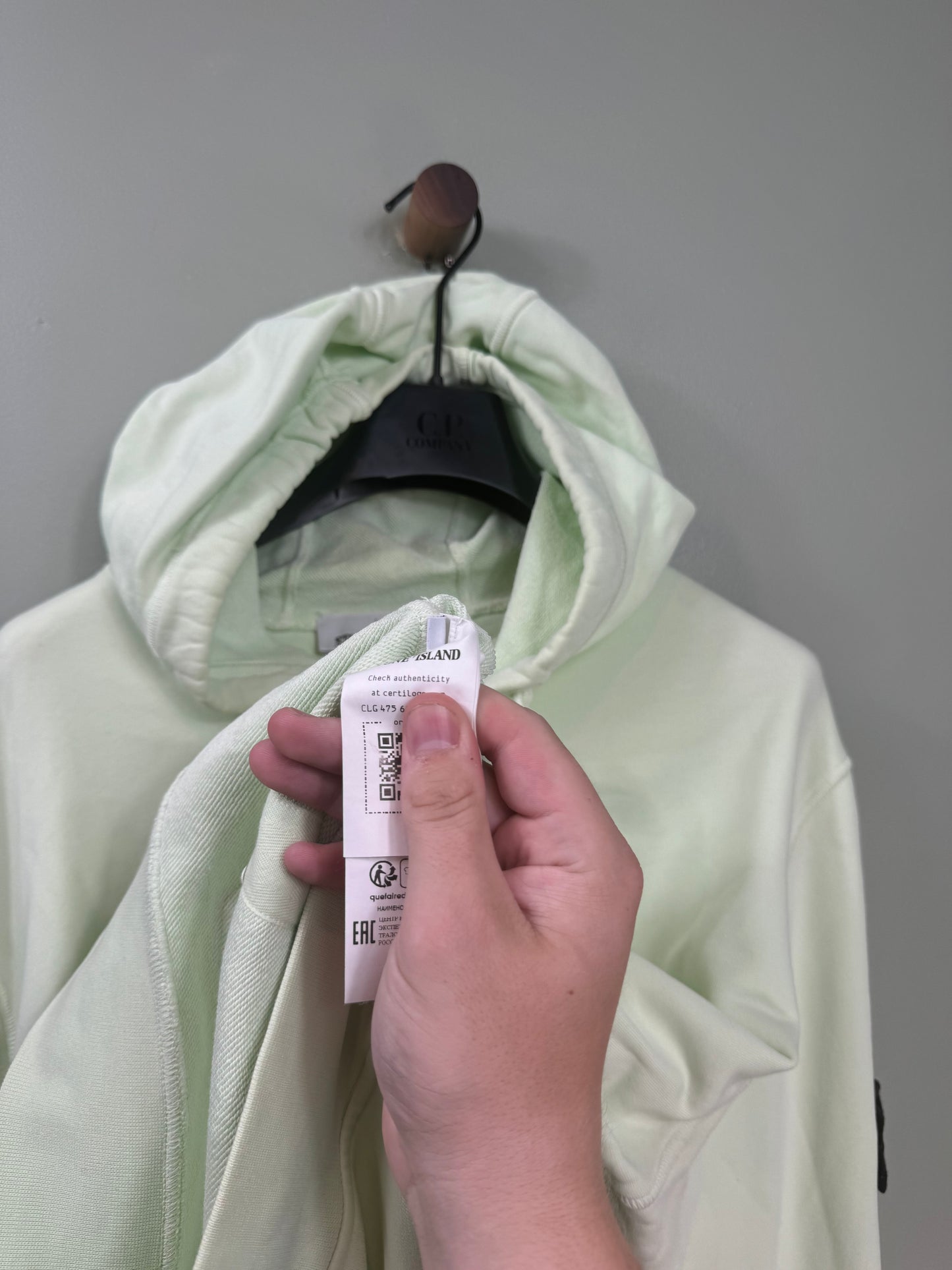 Stone Island Pastel Green Hoodie