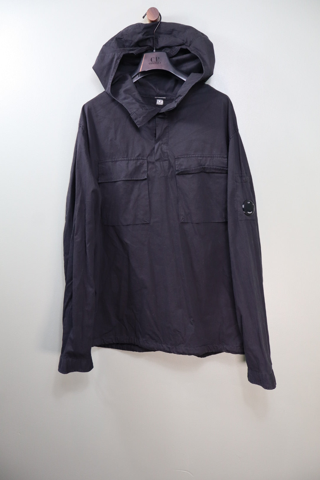 C.P. Company Black Hooded Smock