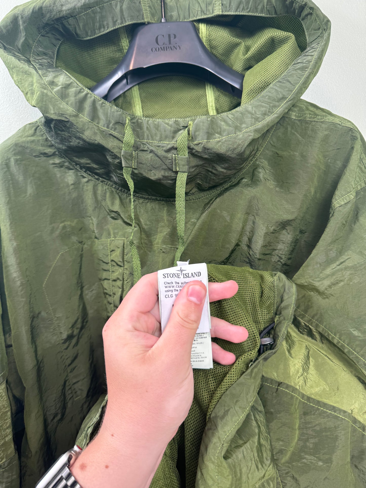 Stone Island Khaki Shadow Project Nylon Metal Smock