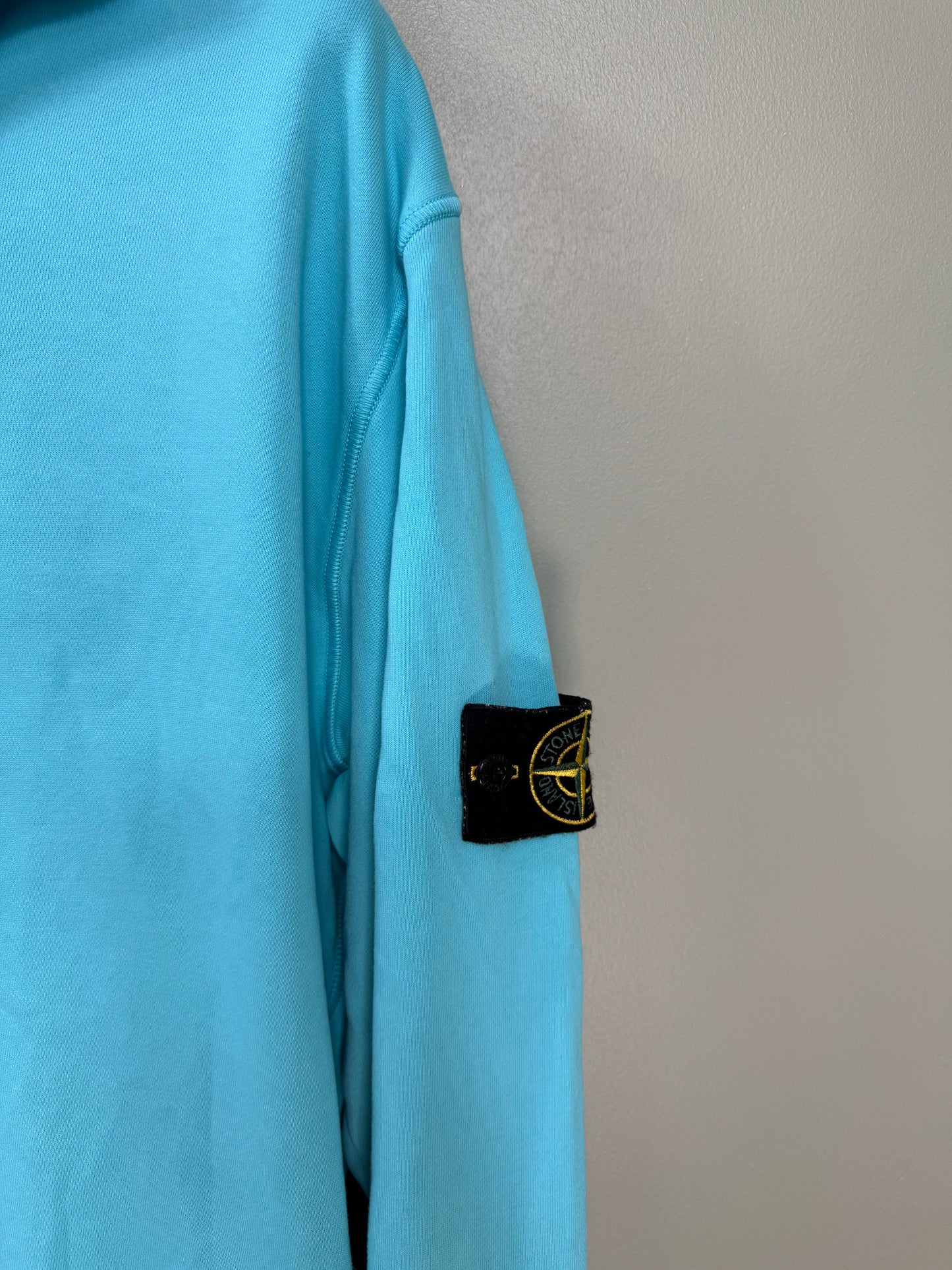 Stone Island Aqua Blue 1/4 Zip Jumper