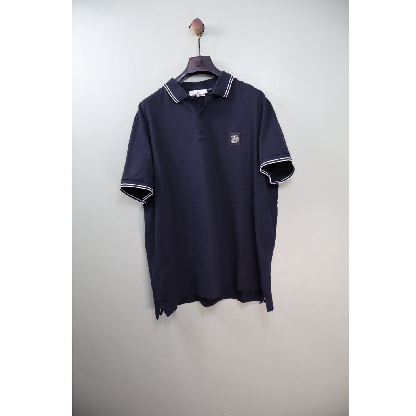 Stone Island Black Slim Polo