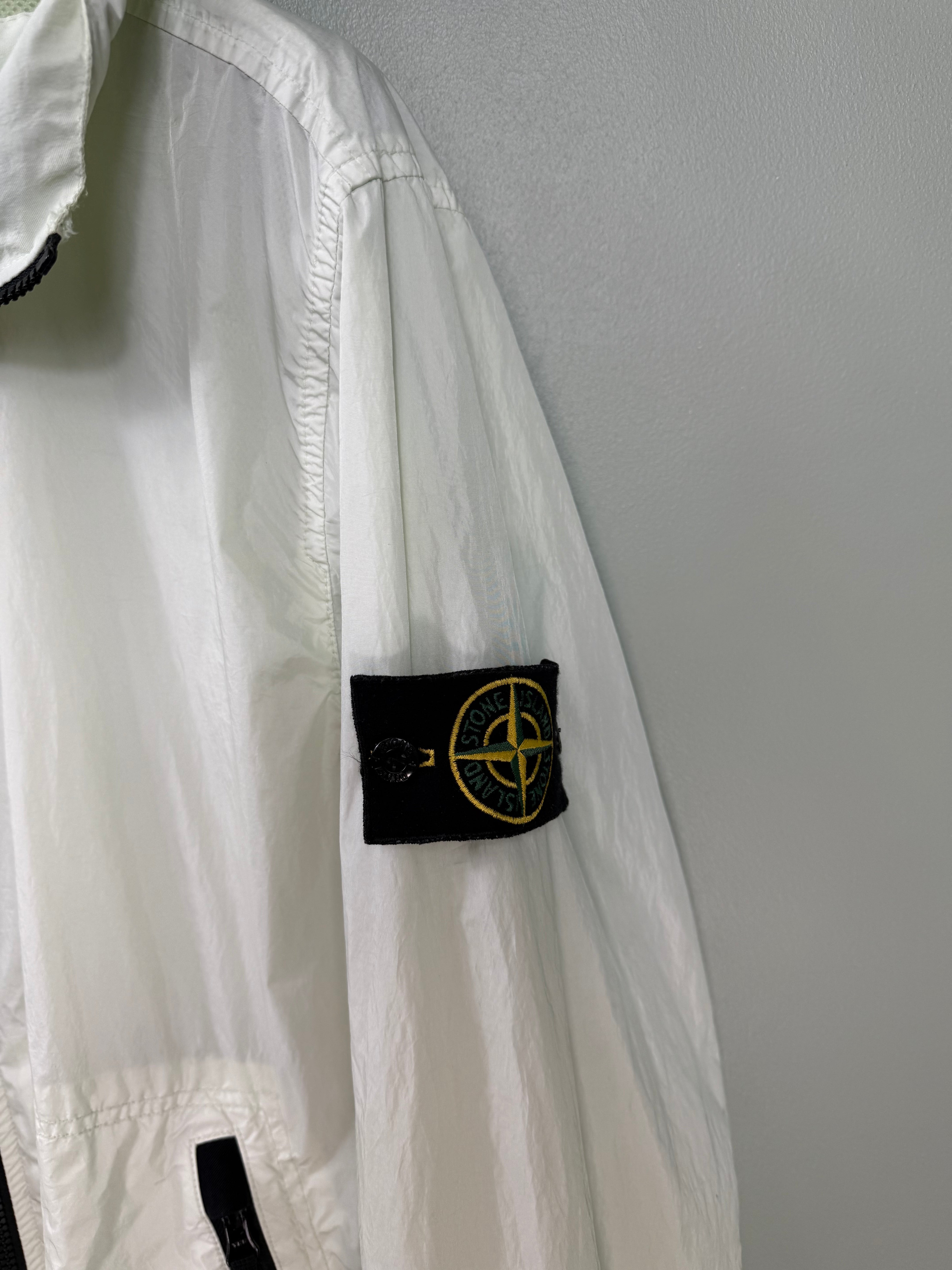 Stone Island Pastel Green Crinkle Reps Jacket