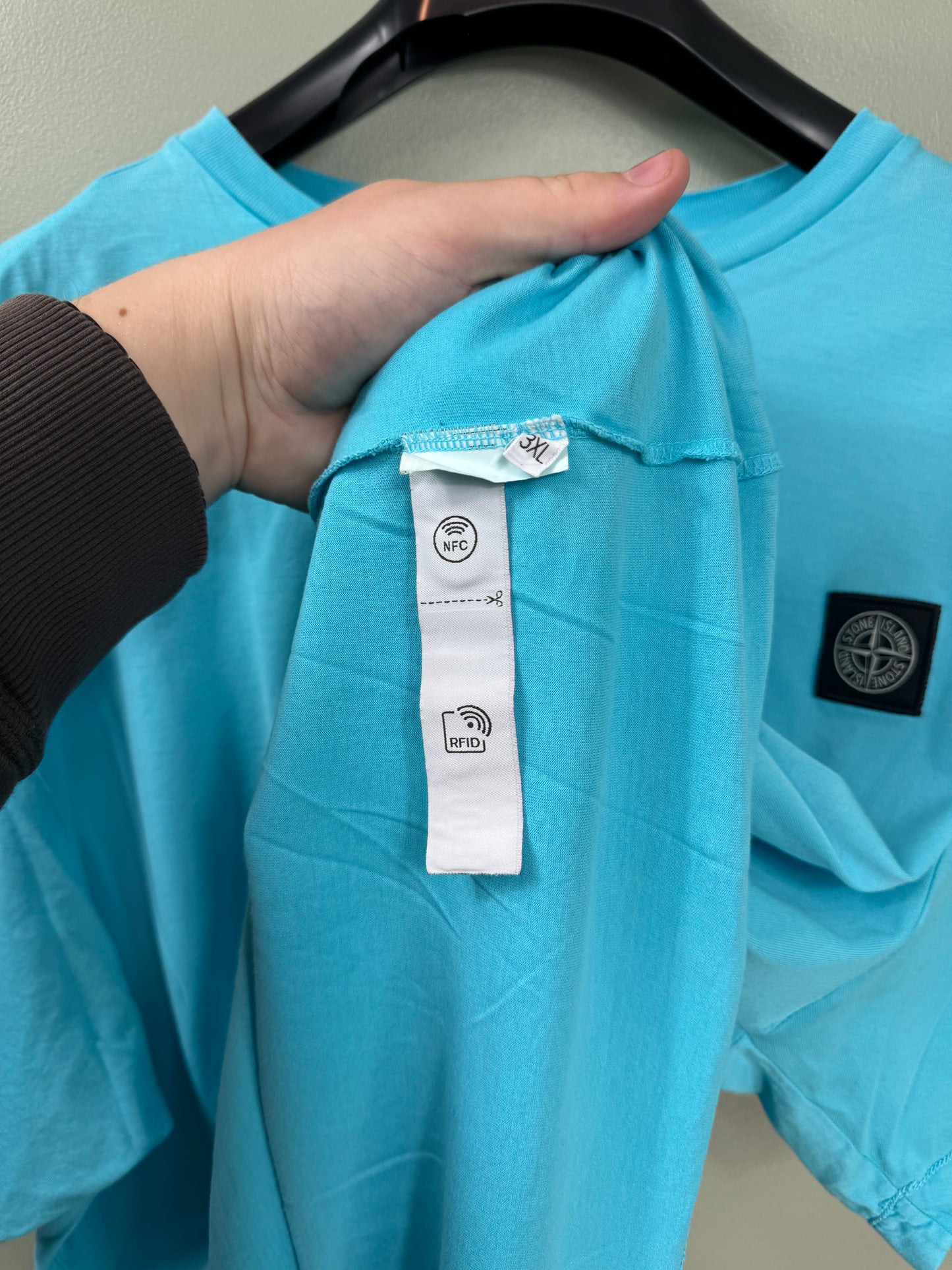Stone Island Aqua Blue Tee