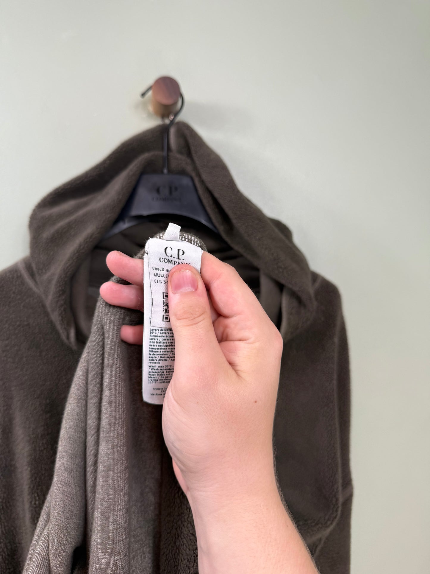 C.P. Company Khaki Fleece Hoodie
