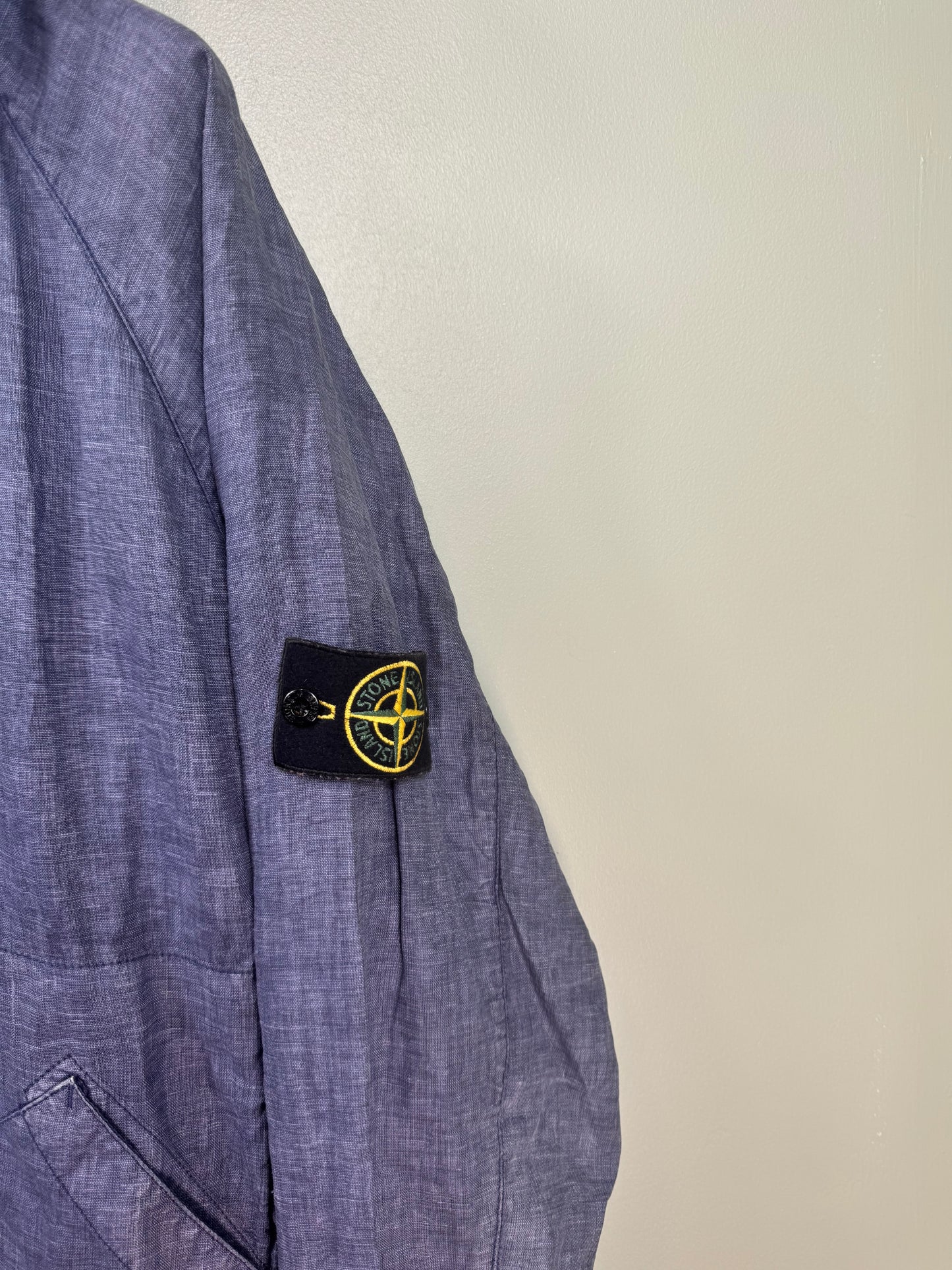Stone Island Blue Denim Line Watro Tela Jacket