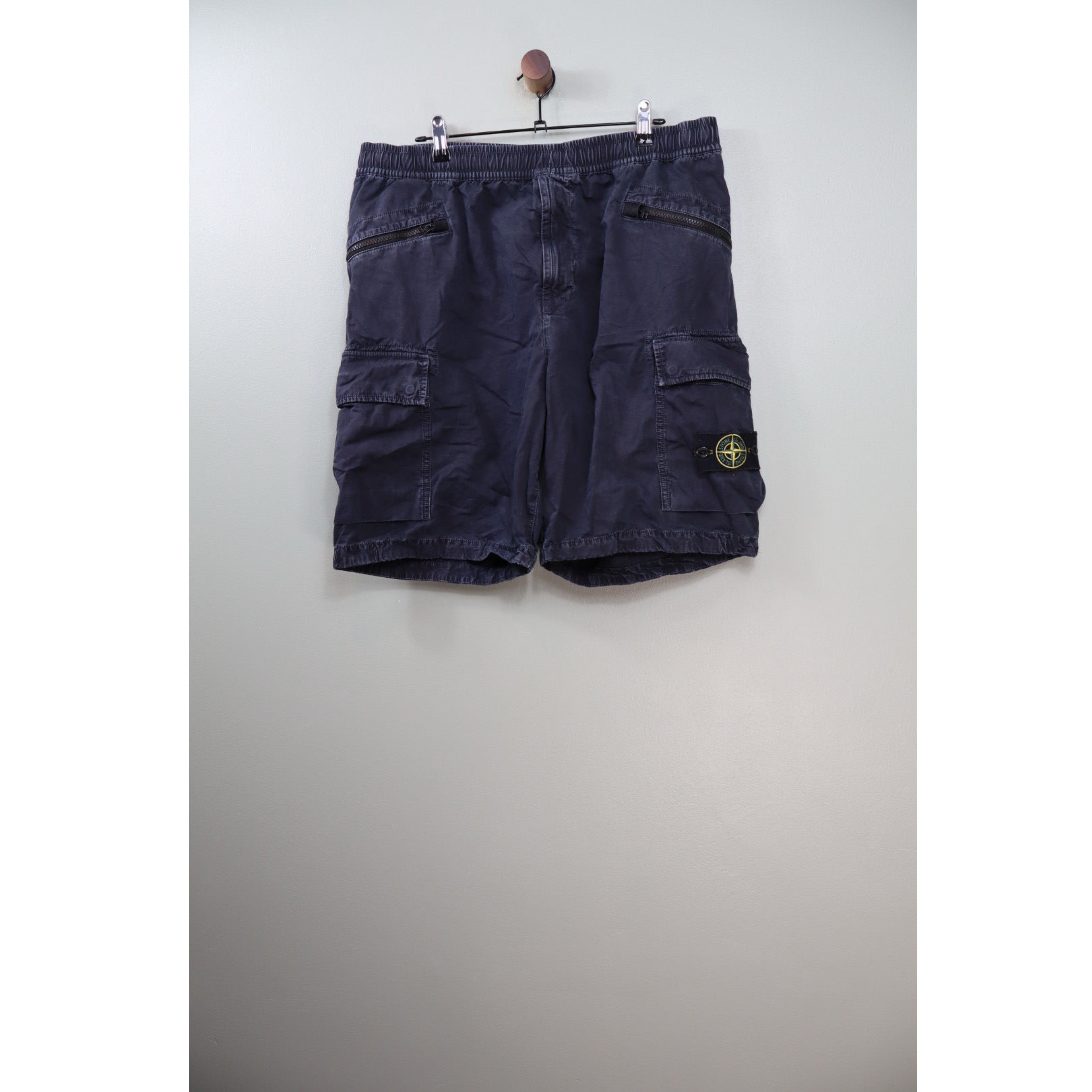 Stone Island Black CO Cargo Shorts