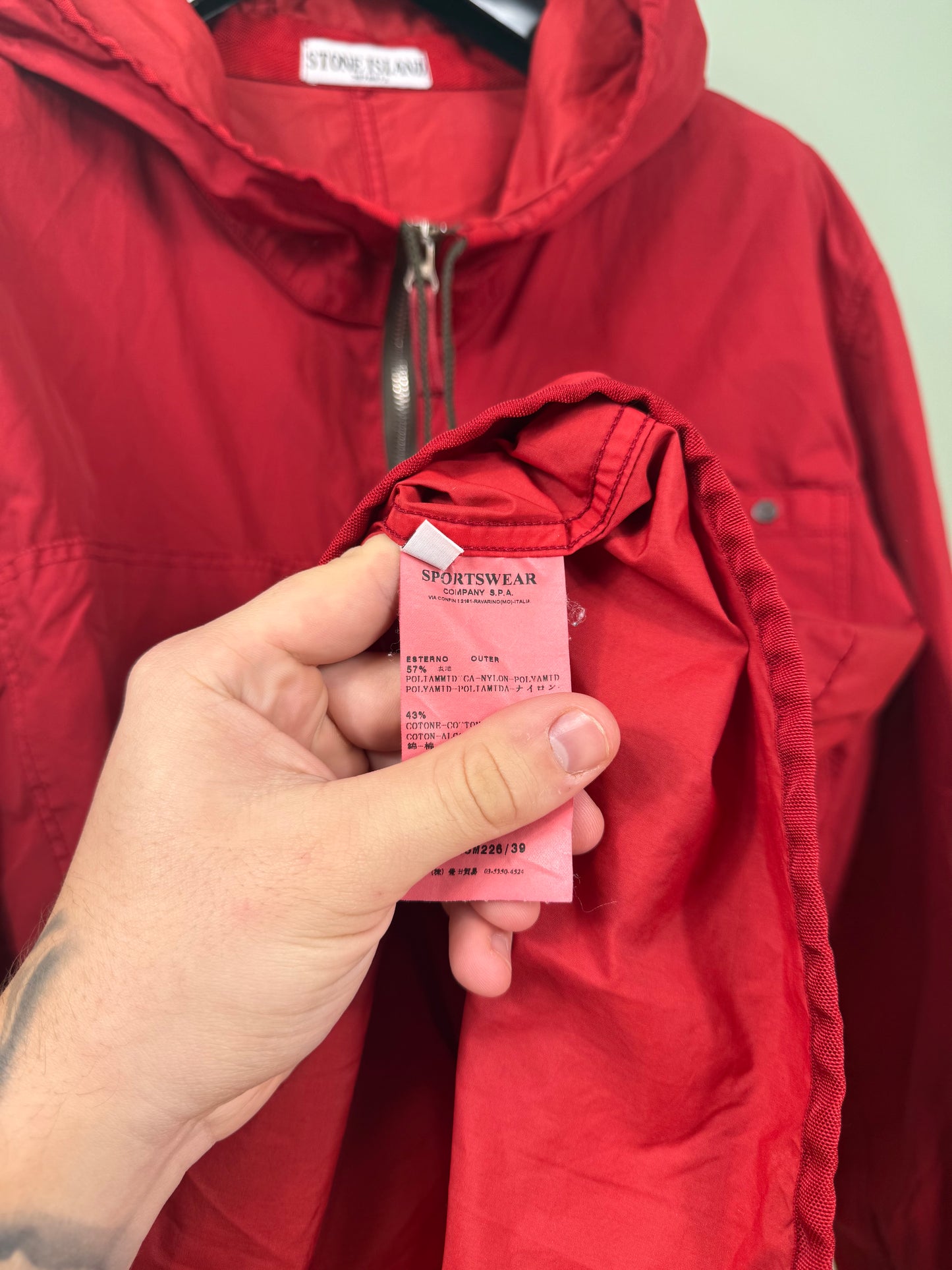 Stone Island Red Tela Jacket