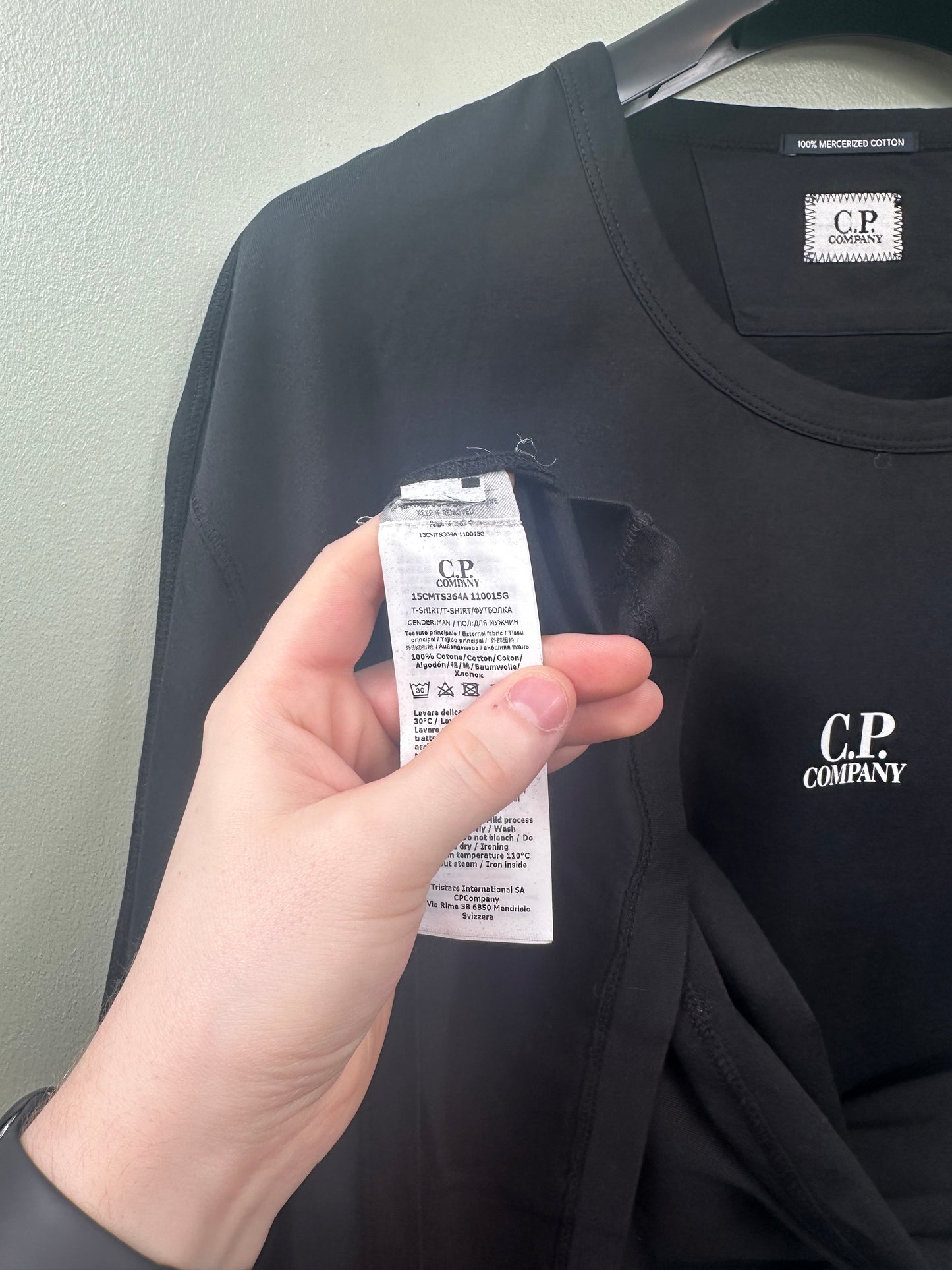 CP Company Black Tee