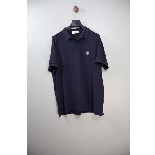 Stone Island Navy Slim Fit Polo