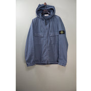 Stone Island Avio Blue Supima Cotton Twill Jacket