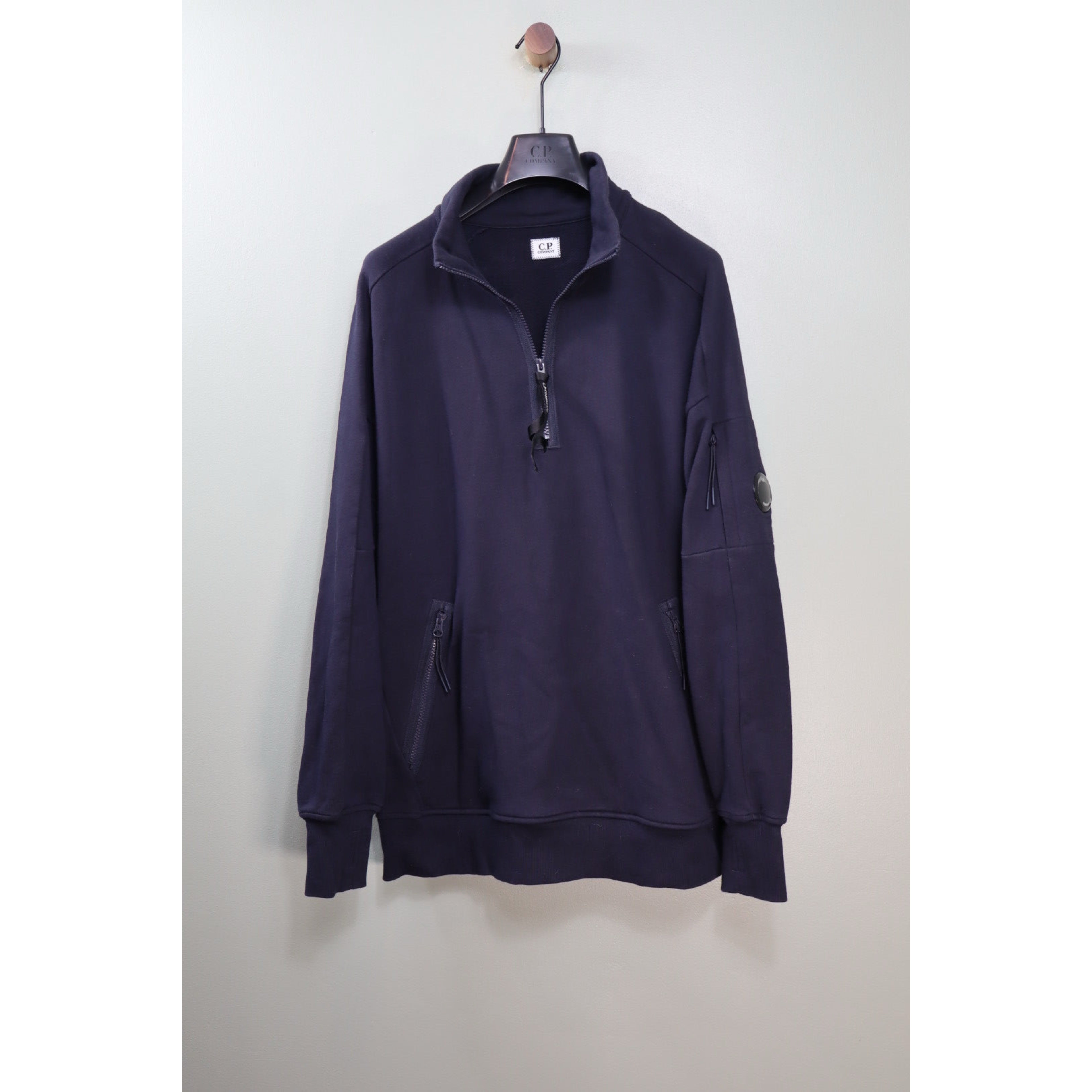 C.P. Company Navy 1/4 Zip Jumper