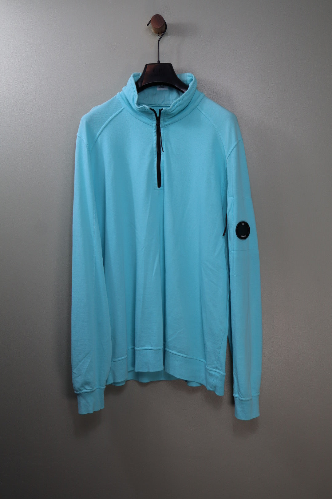 C.P. Company Aqua Blue 1/4 Zip Jumper