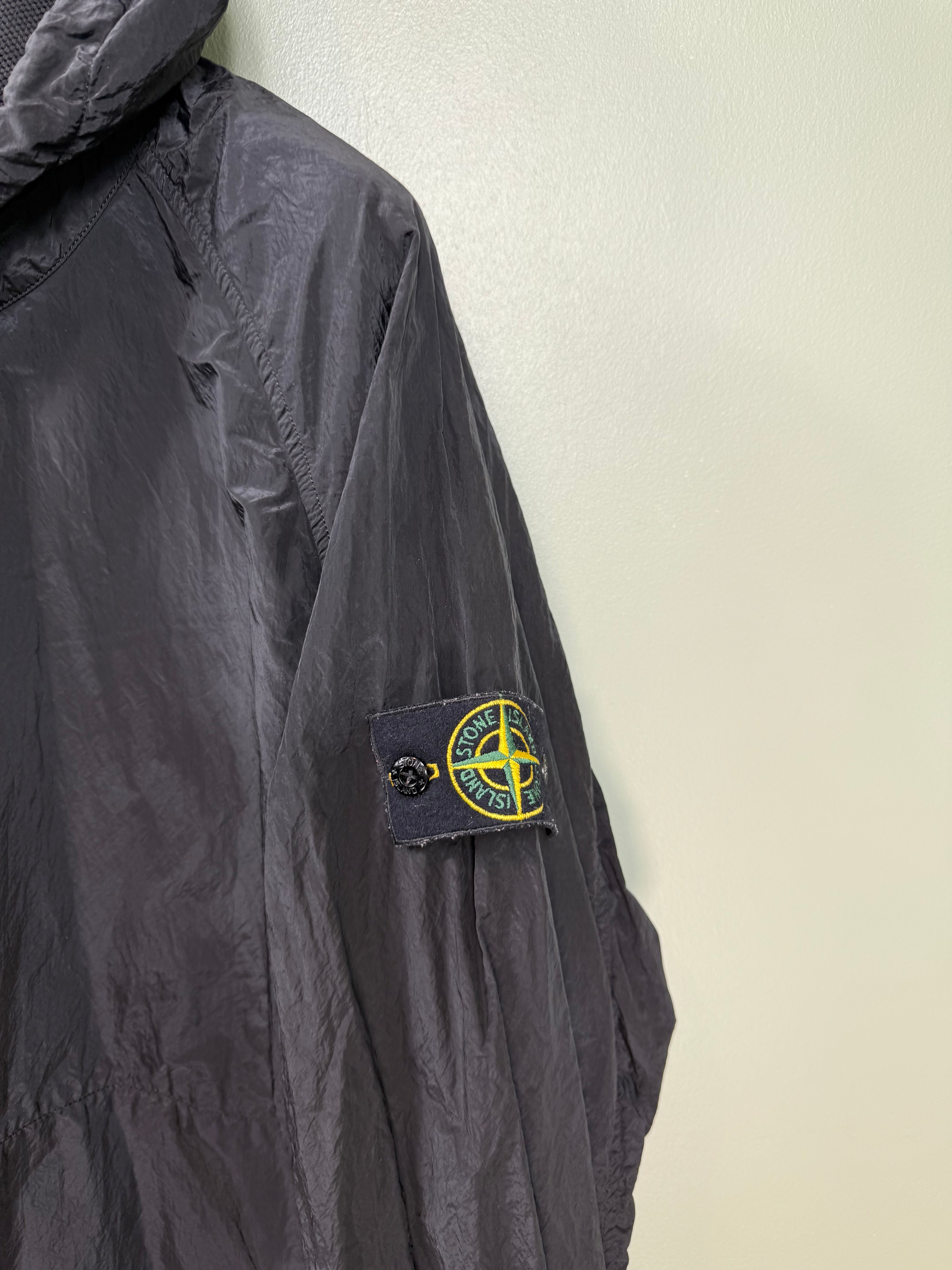 Stone Island Black Nylon Metal Smock