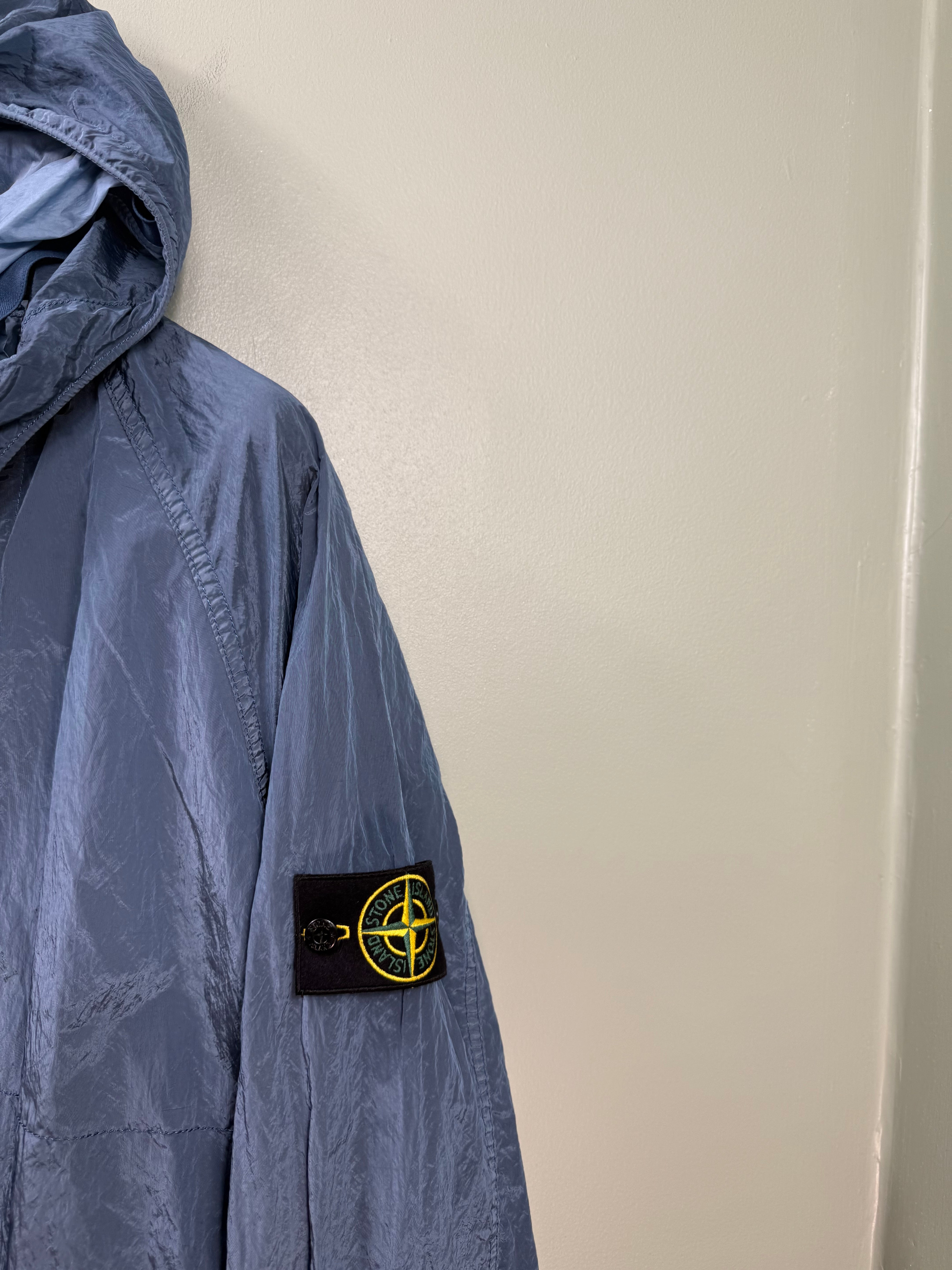 Stone Island Blue Nylon Metal Jacket