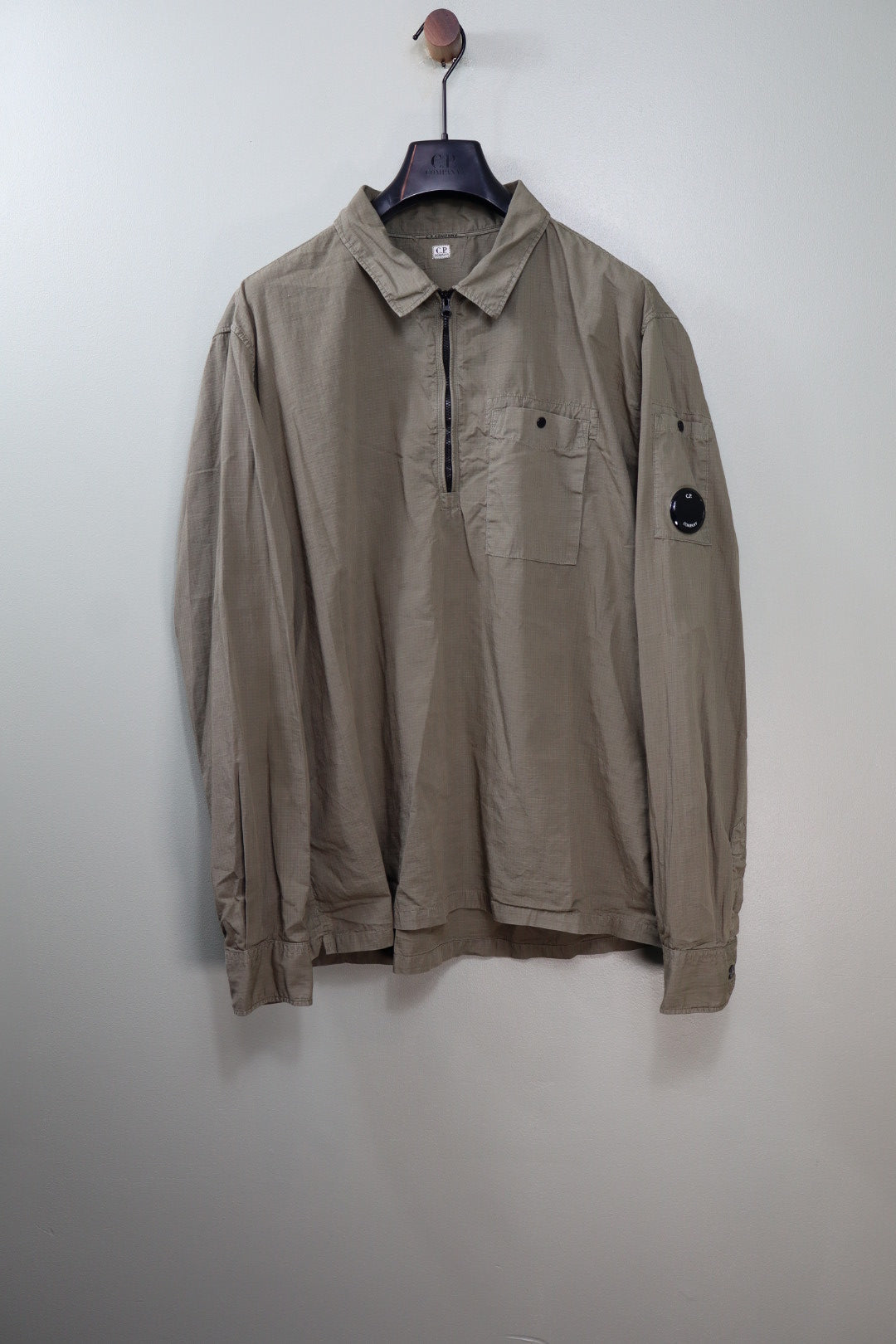 C.P. Company Khaki 1/4 Zip Overshirt