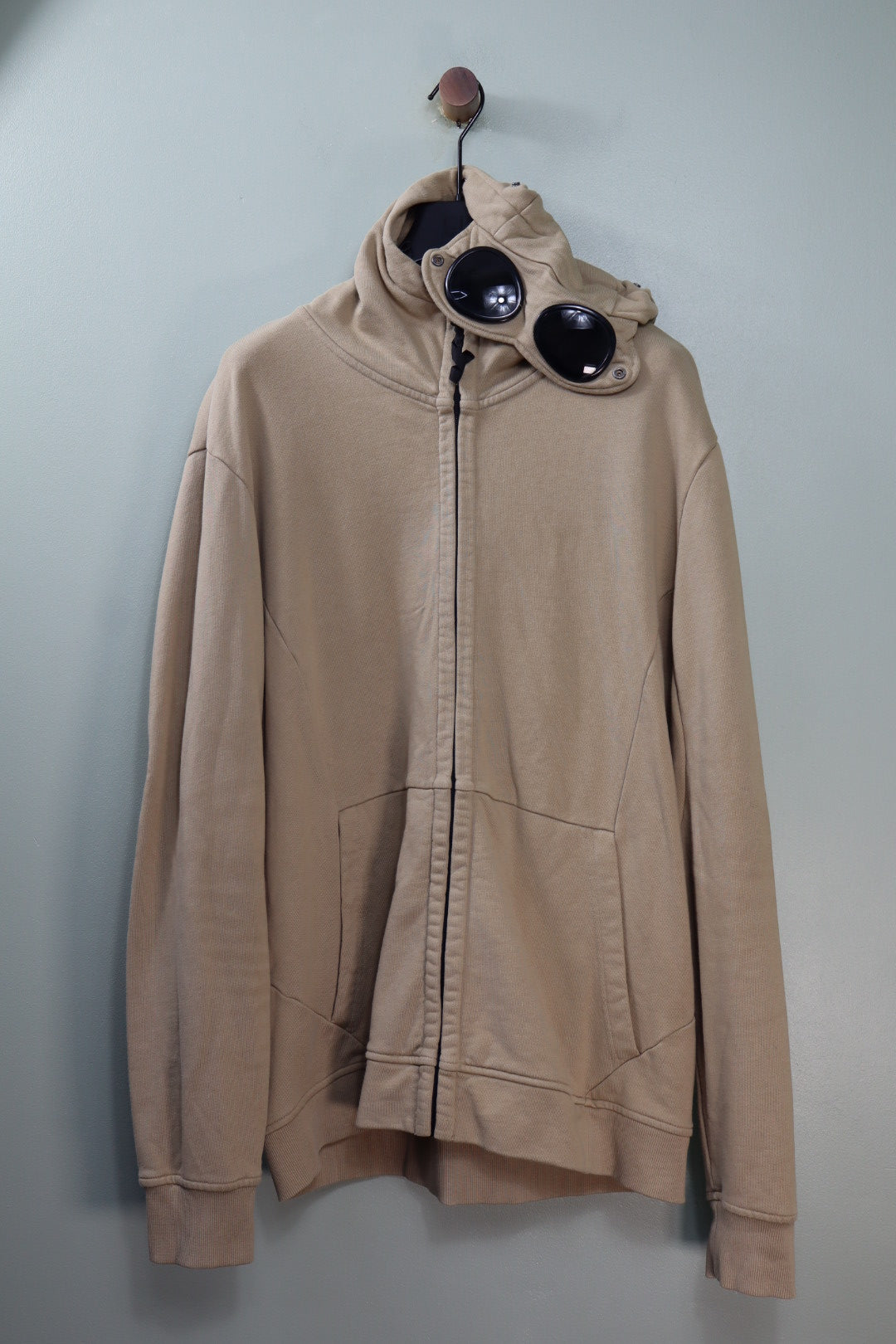 C.P. Company Khaki Goggle Hoodie