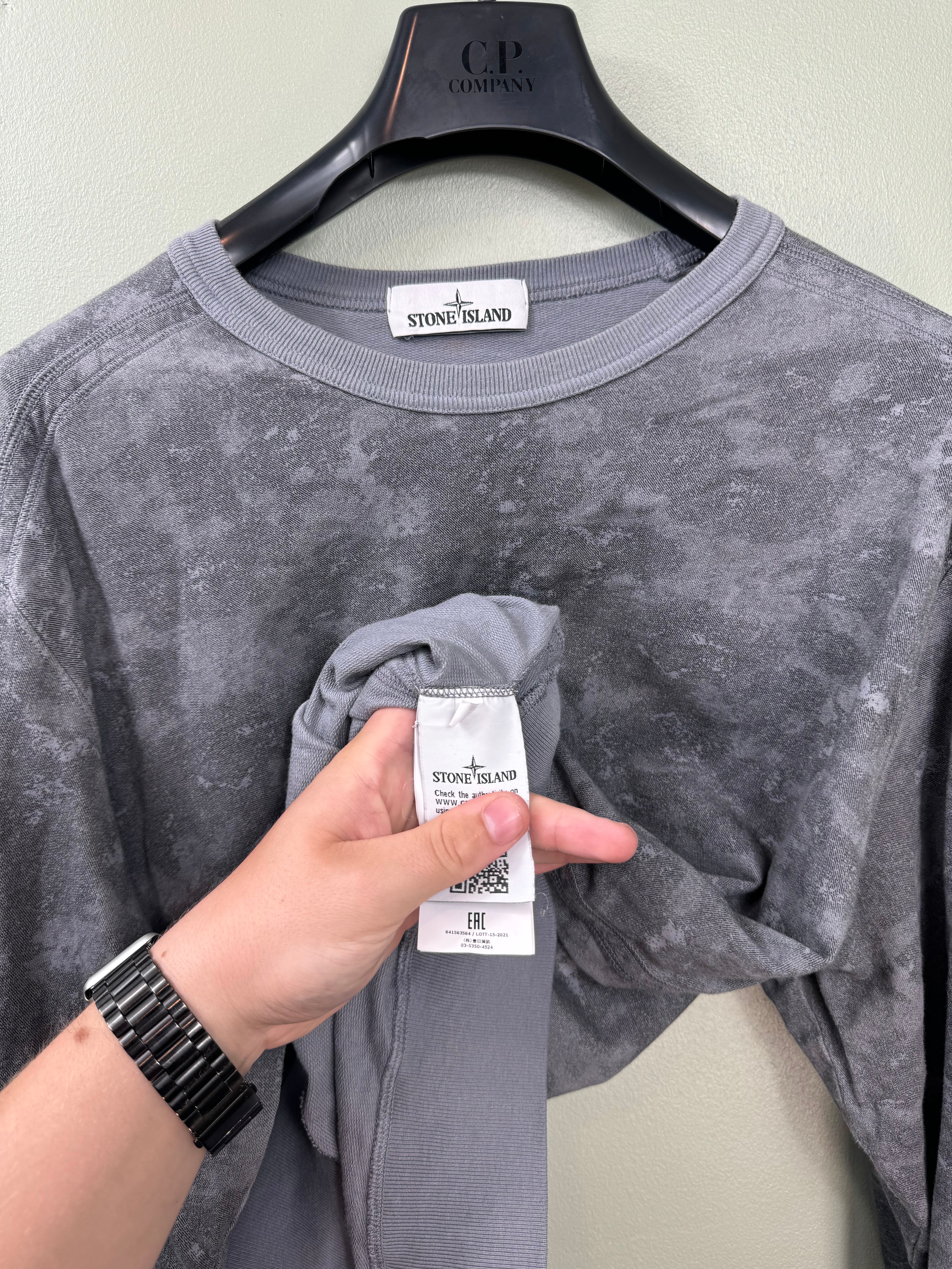 Stone Island Grey Camo Jumper