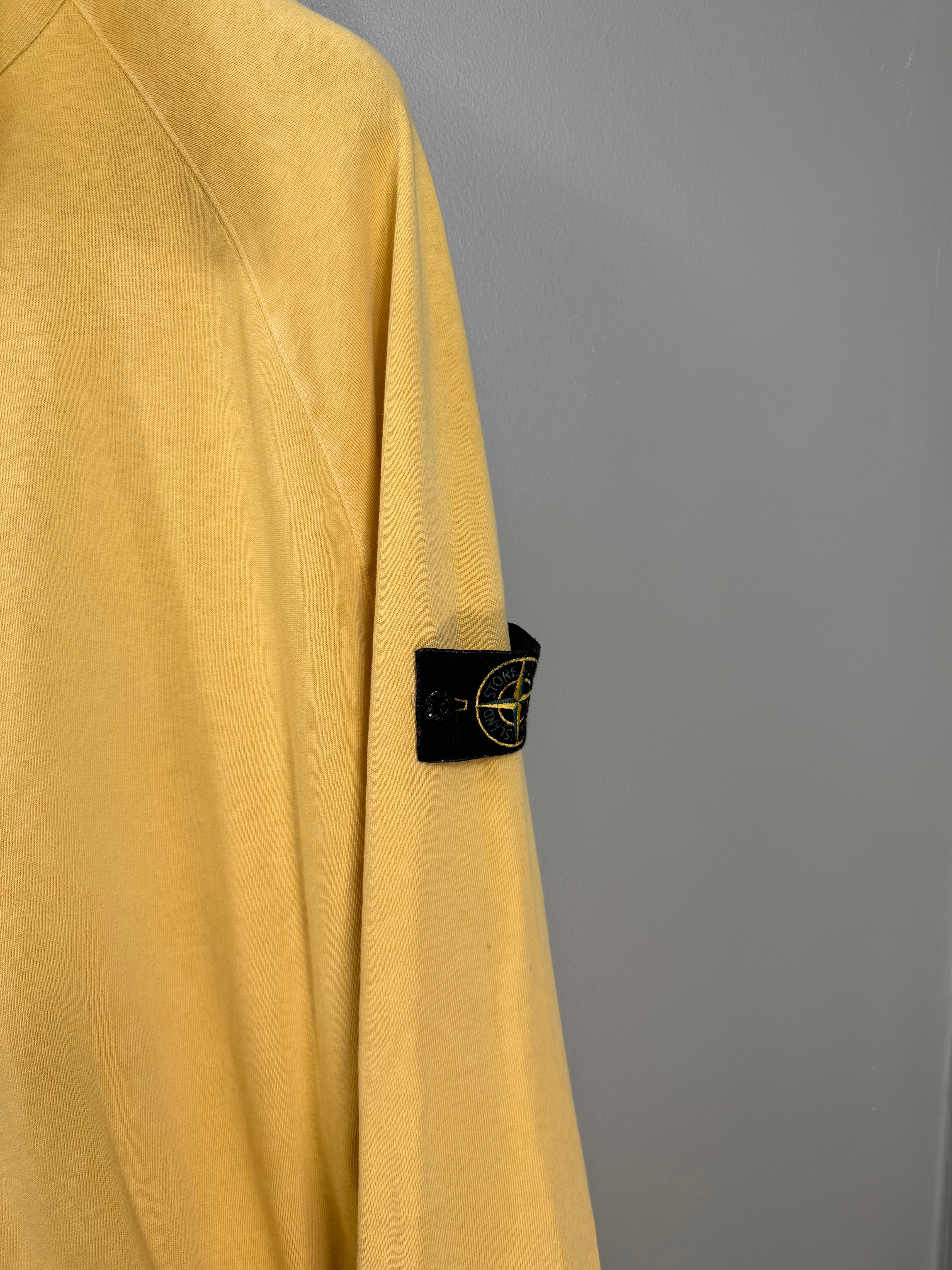 Stone Island Yellow Zipped Jumper