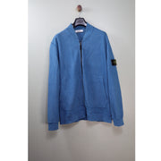 Stone Island Blue Zipped Jumper
