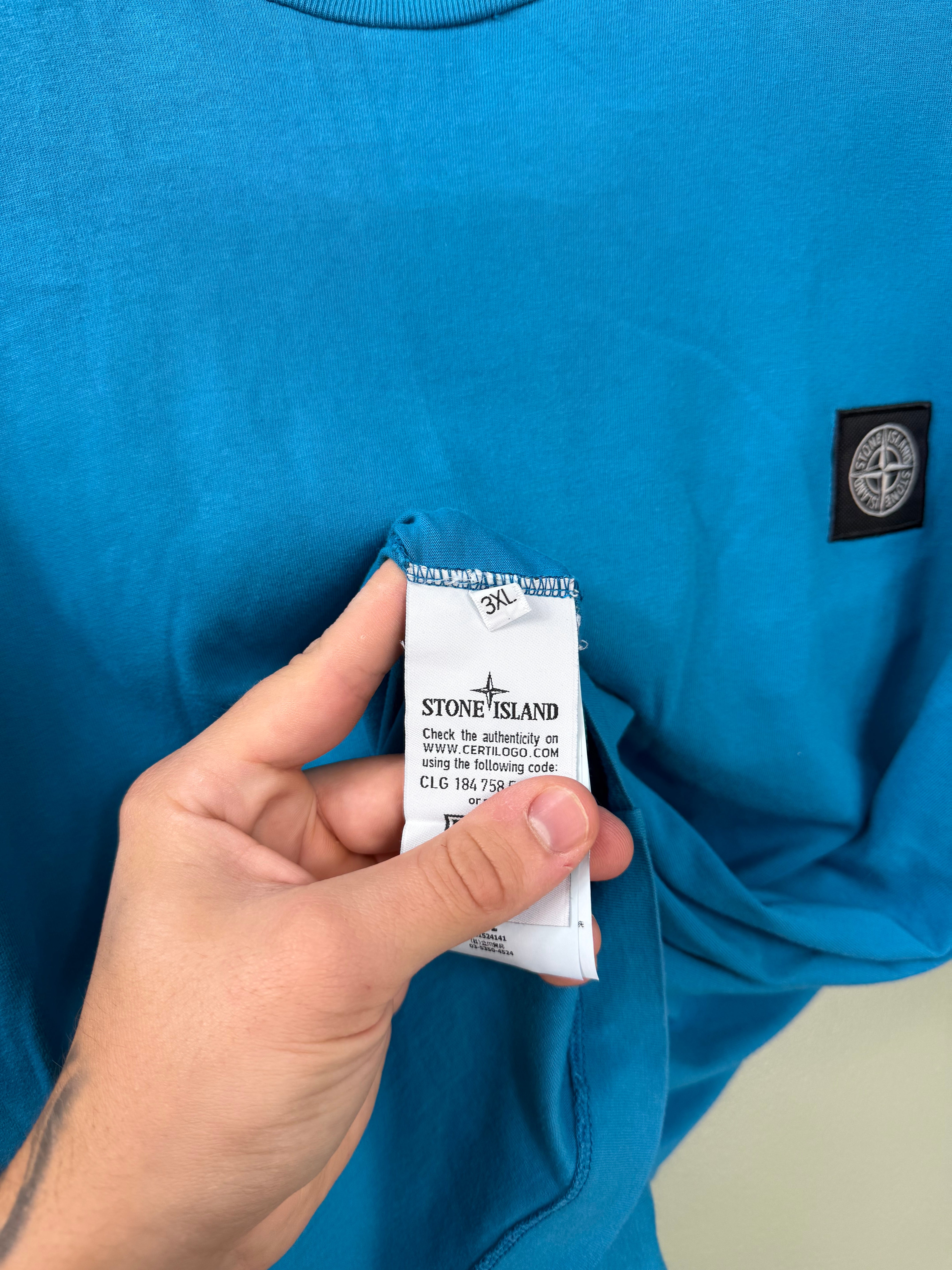 Stone Island Aqua Blue T-Shirt