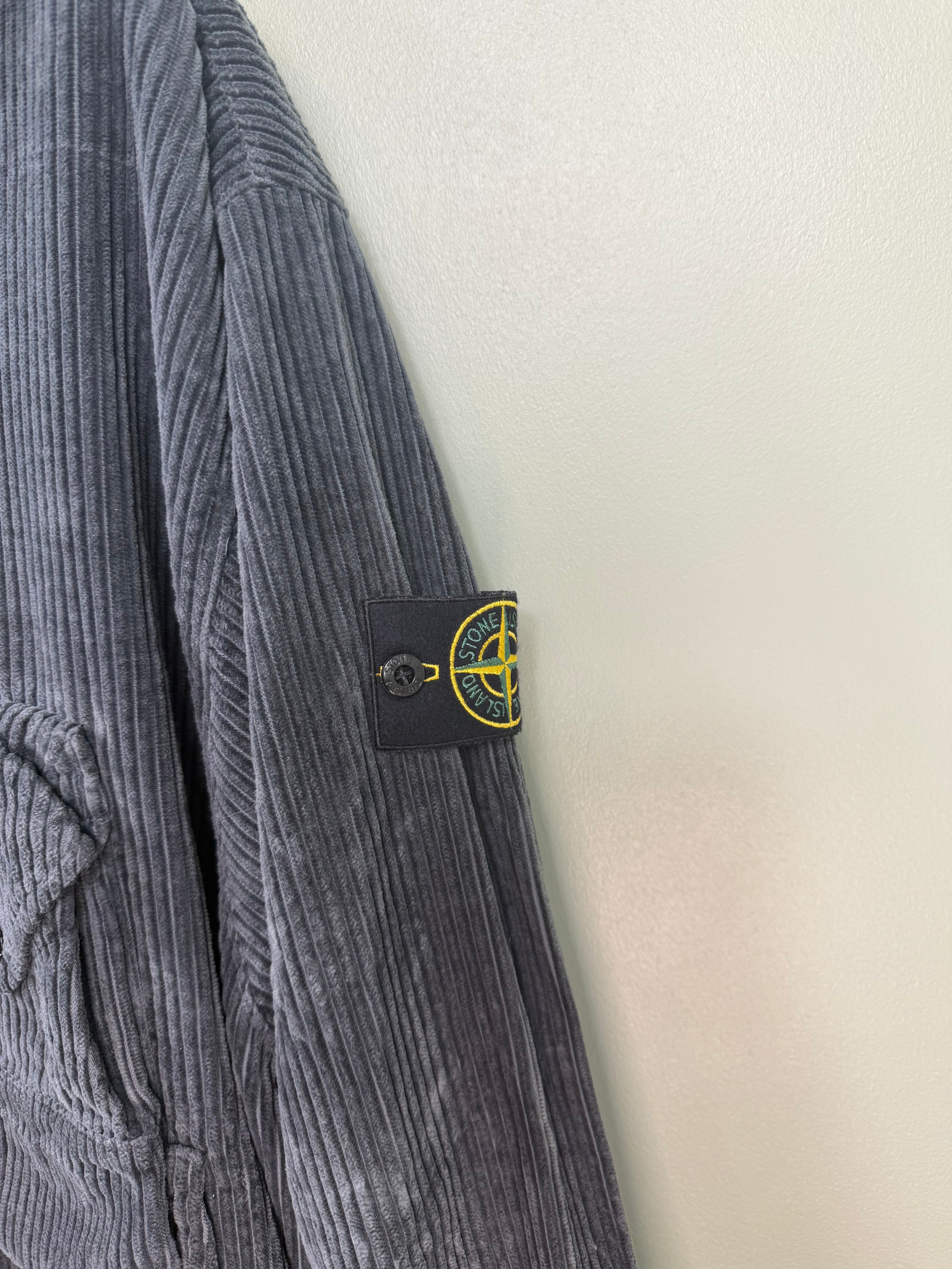 Stone Island Charcoal Grey Corduroy Smock