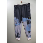 Stone Island Black Paint-Stroke Joggers