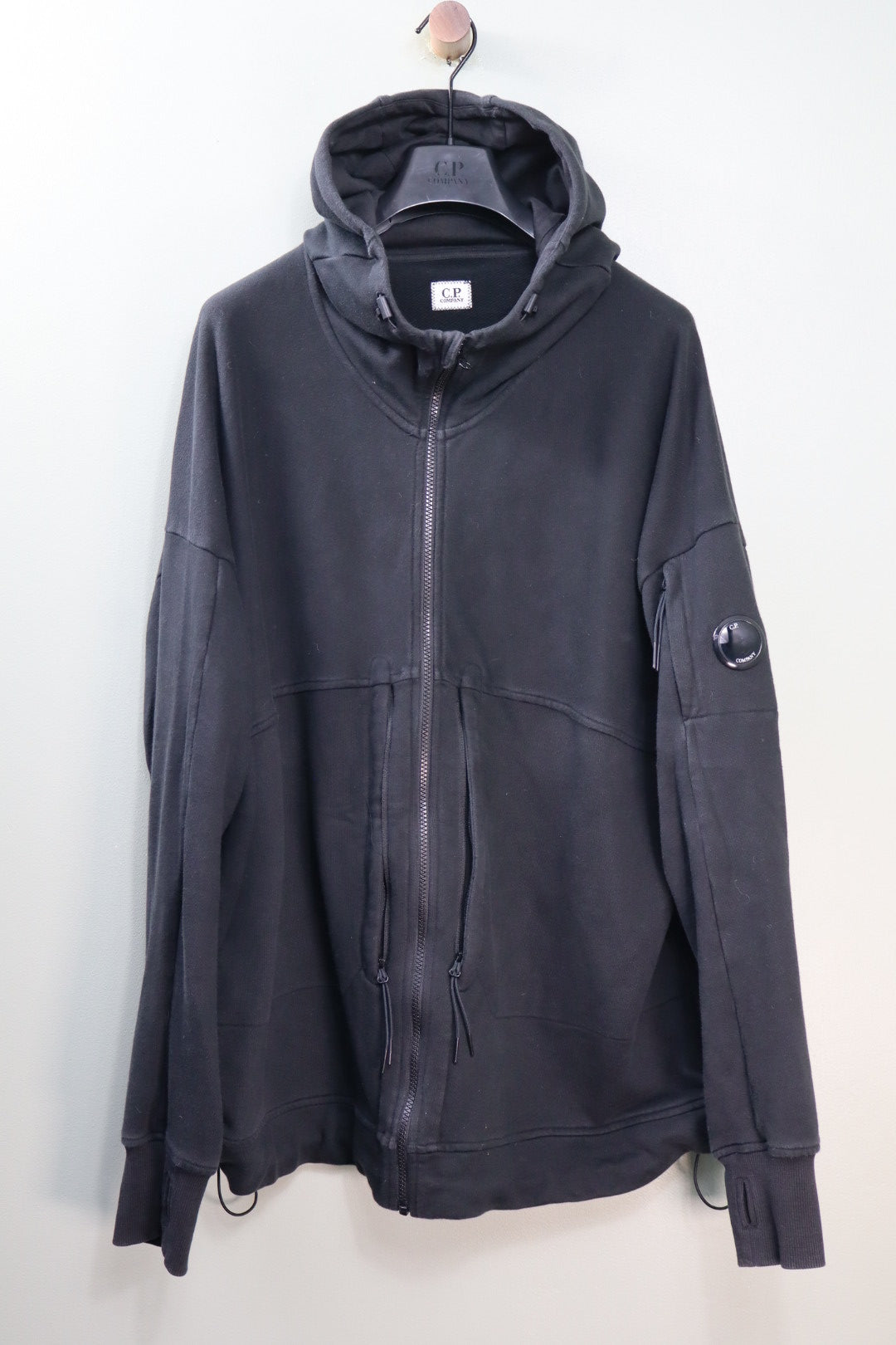C.P. Company Black Full Zip Hoodie