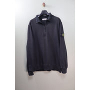 Stone Island Black 1/4 Zip Jumper