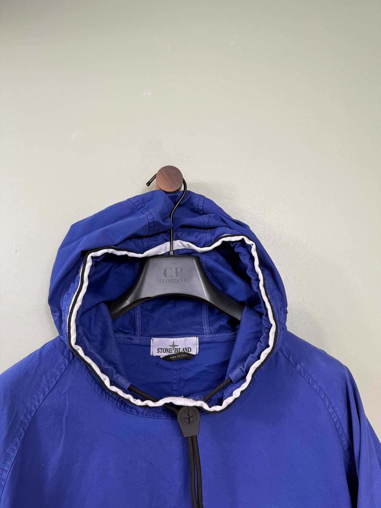 Stone Island Perwinkle Blue Supima Cotton Twill Smock