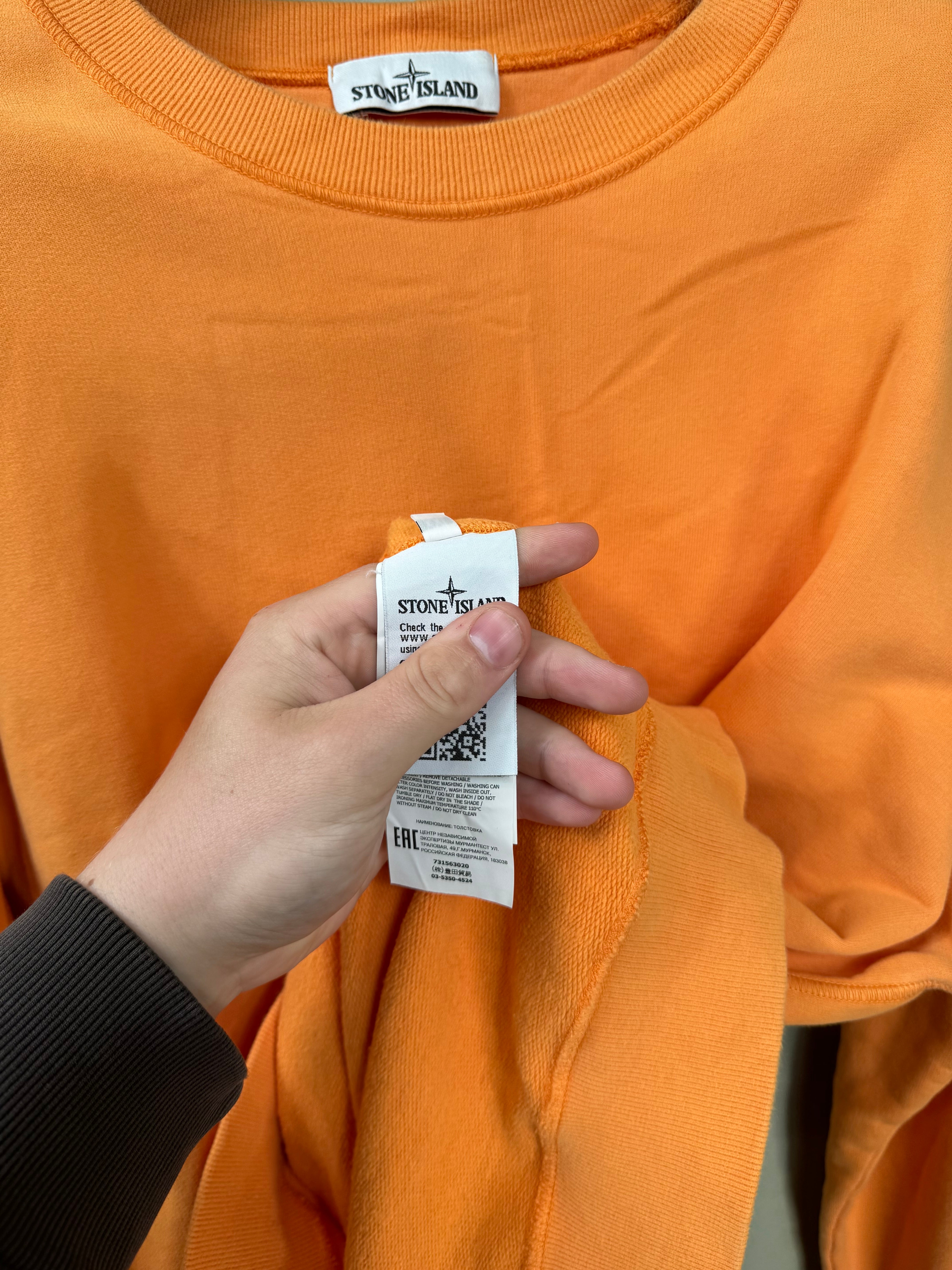 Stone Island Orange Jumper
