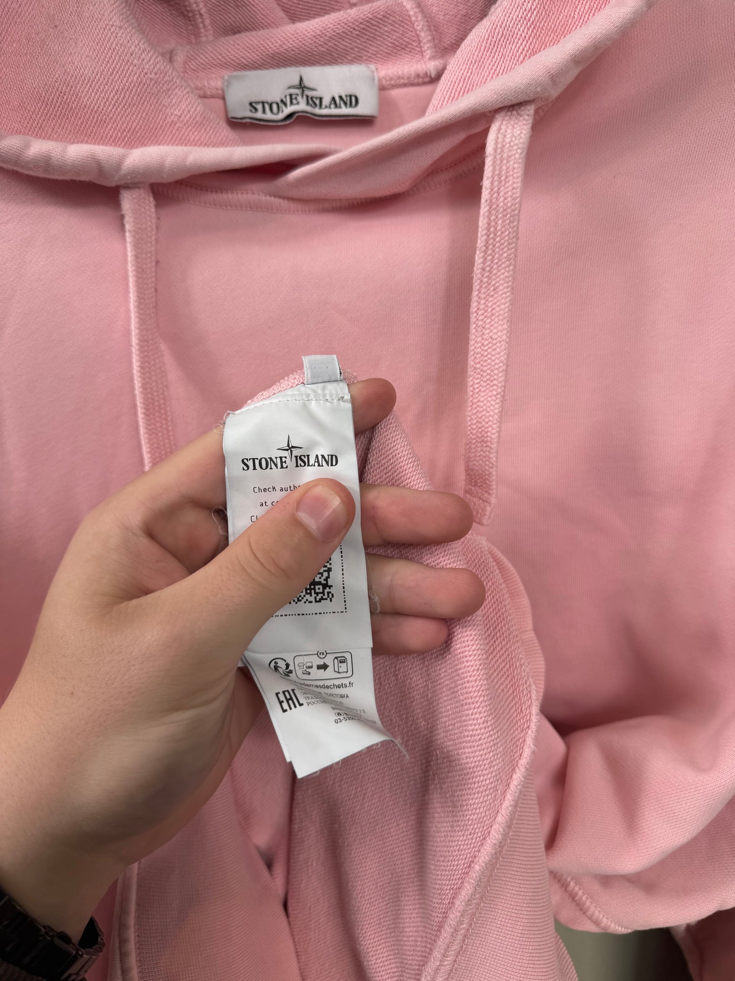 Stone Island Pink Hoodie