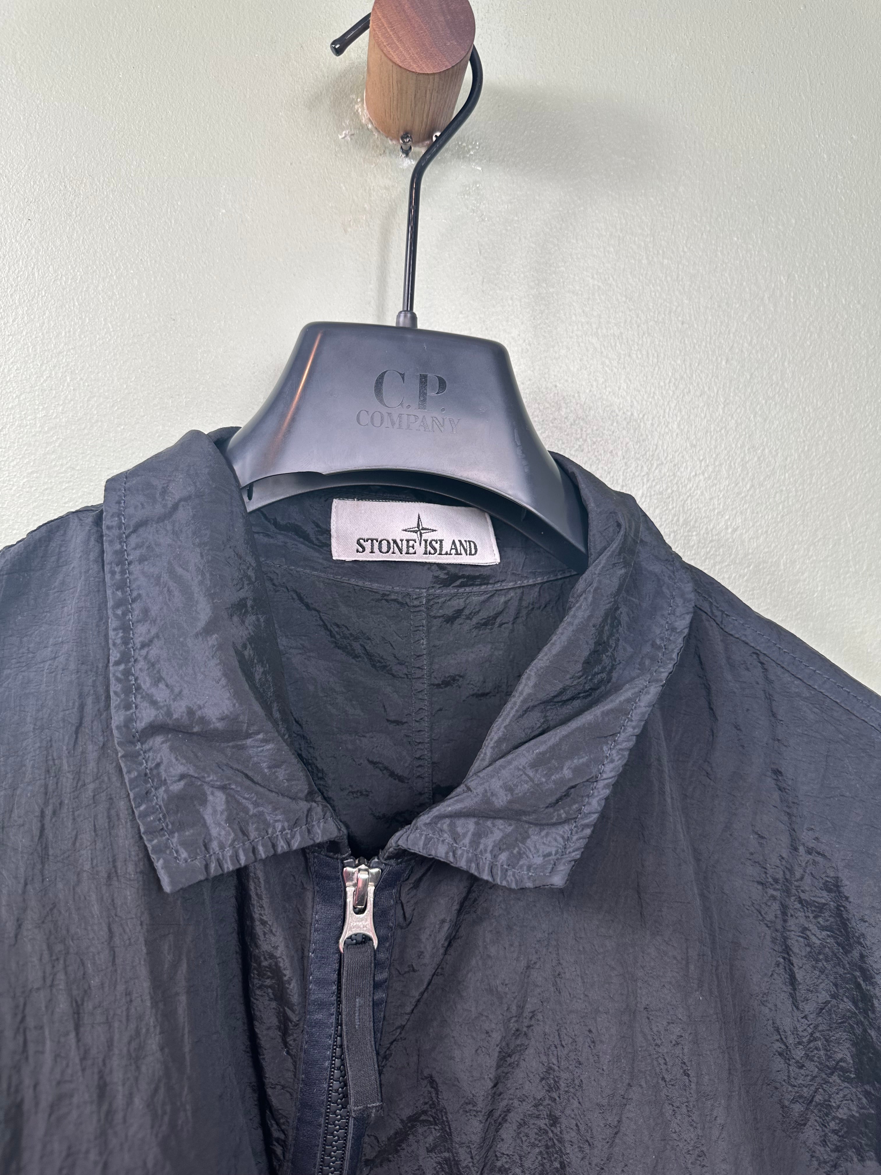 Stone Island Black Nylon Metal Overshirt