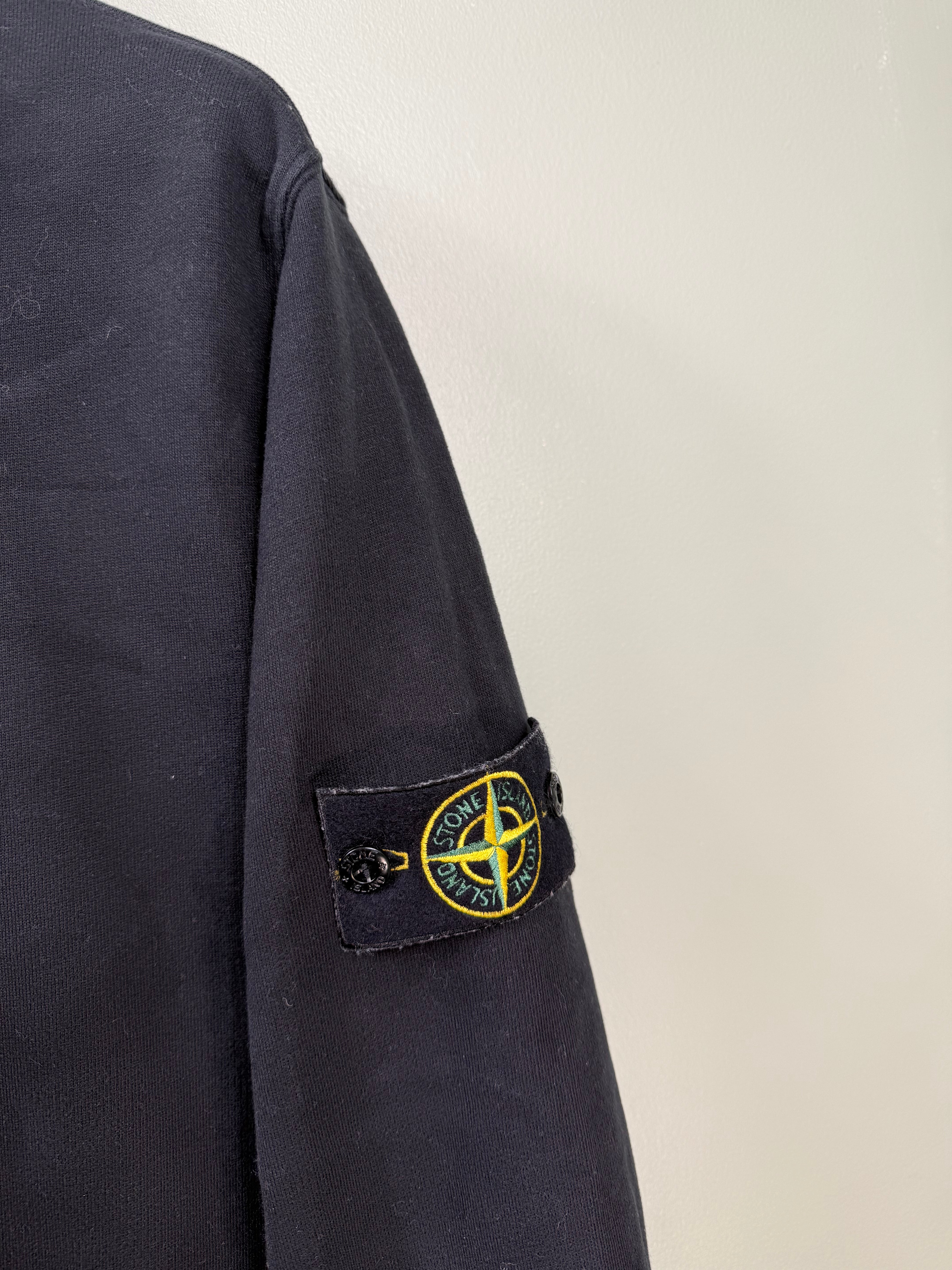 Stone Island Black 1/4 Zip Jumper