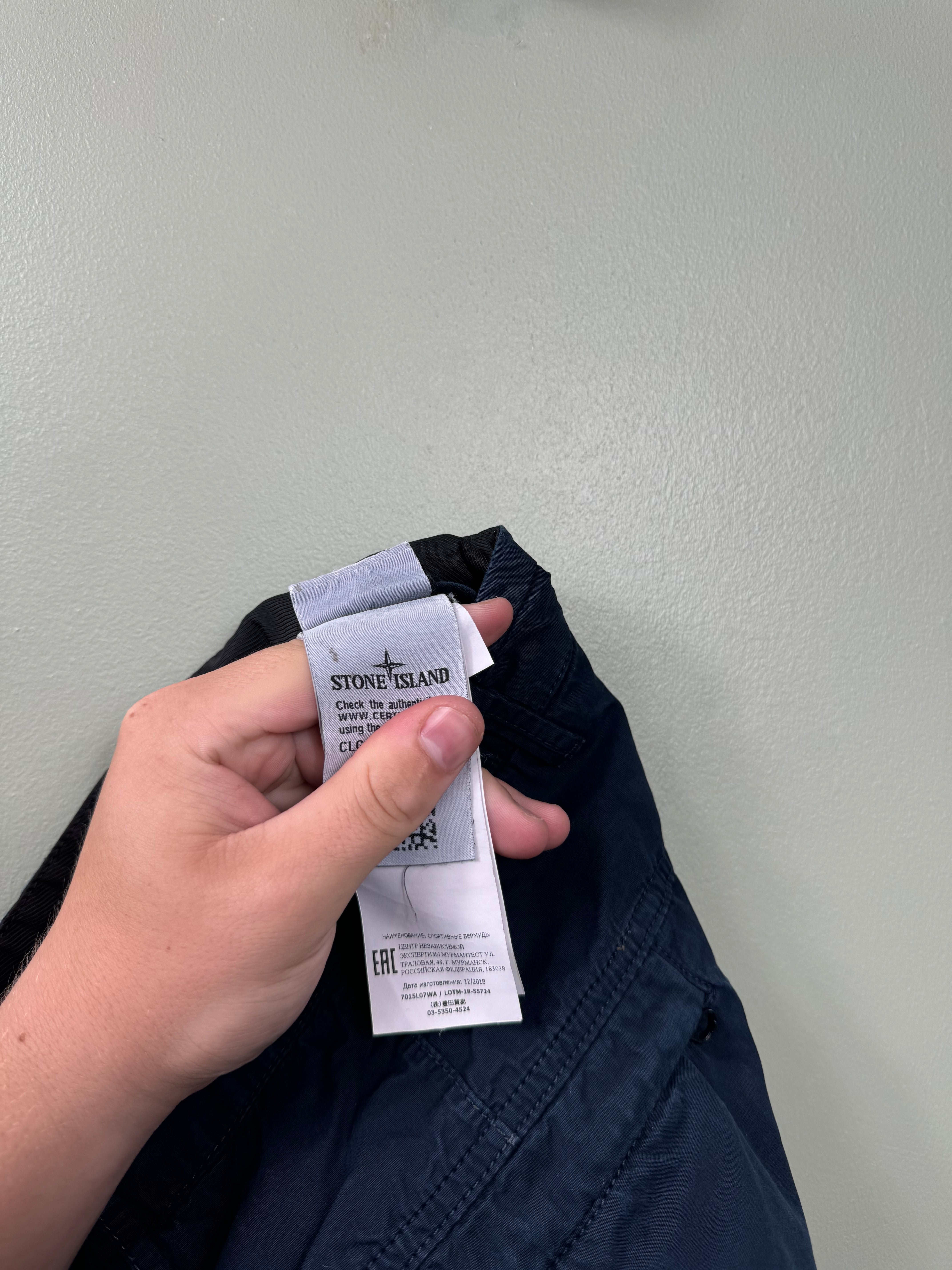 Stone Island Navy SL Cargo Shorts