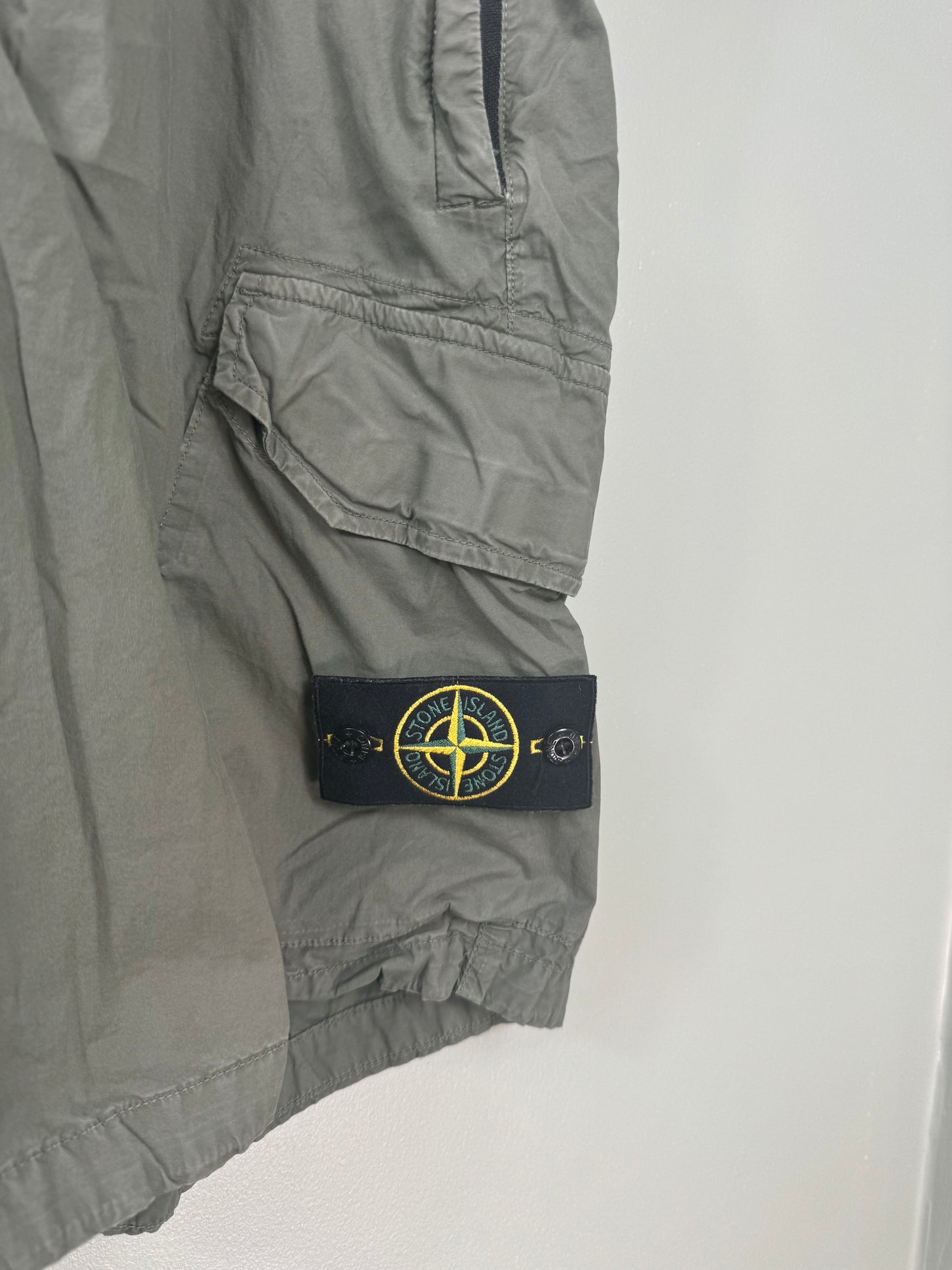 Stone Island Khaki RE Cargo Shorts