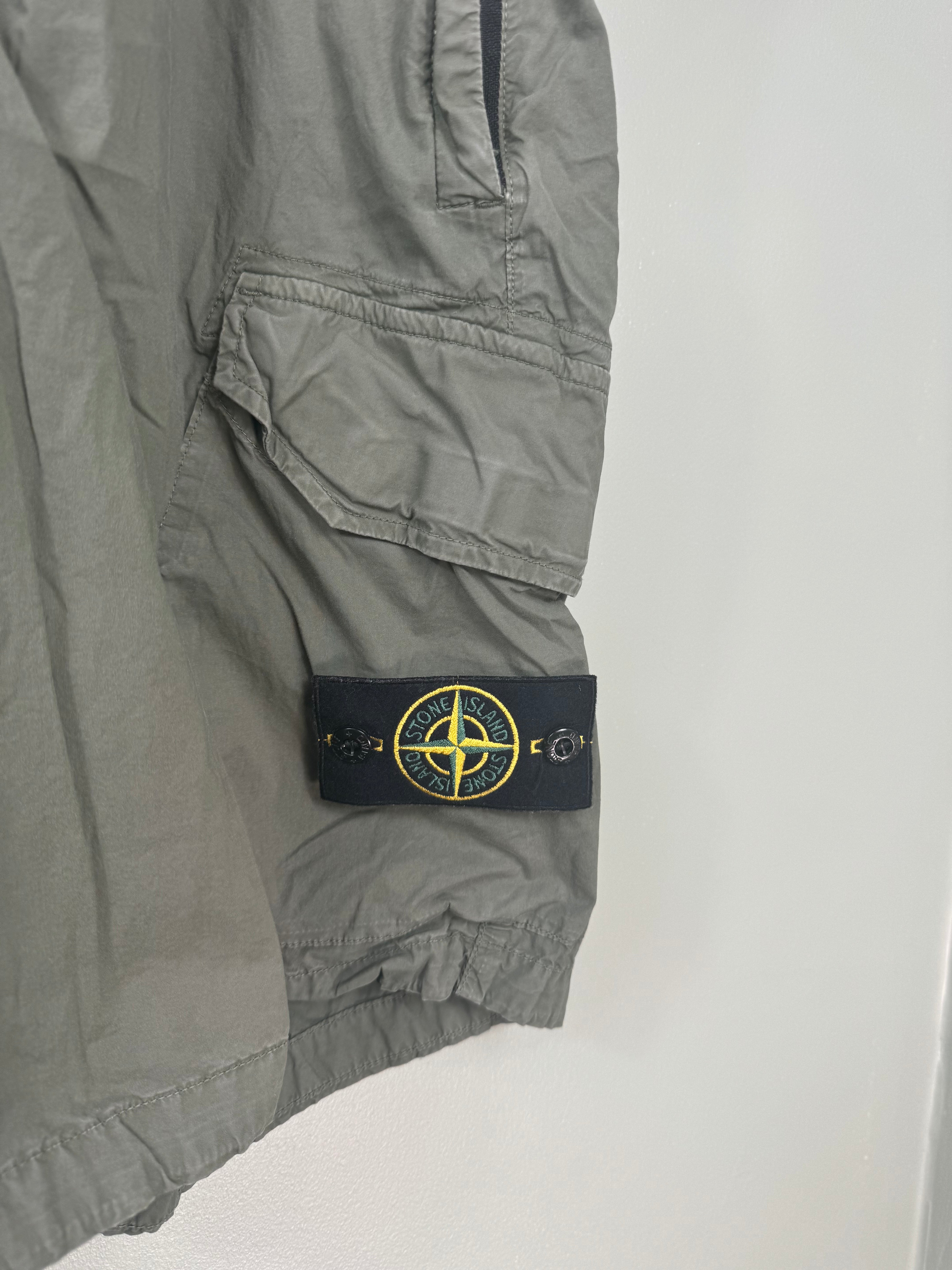 Stone Island Khaki RE Cargo Shorts